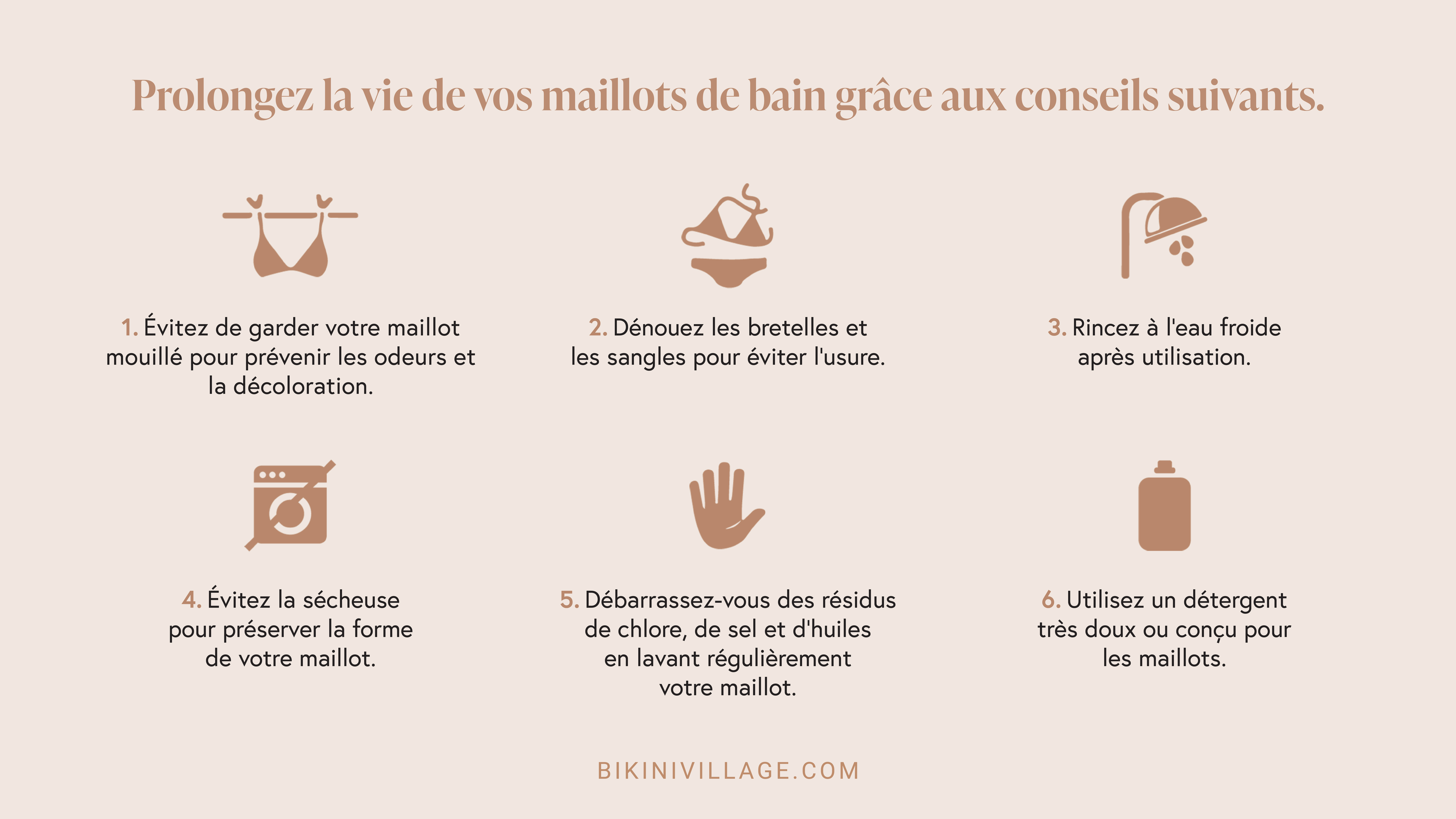 Aide-mémoire entretien Maillot