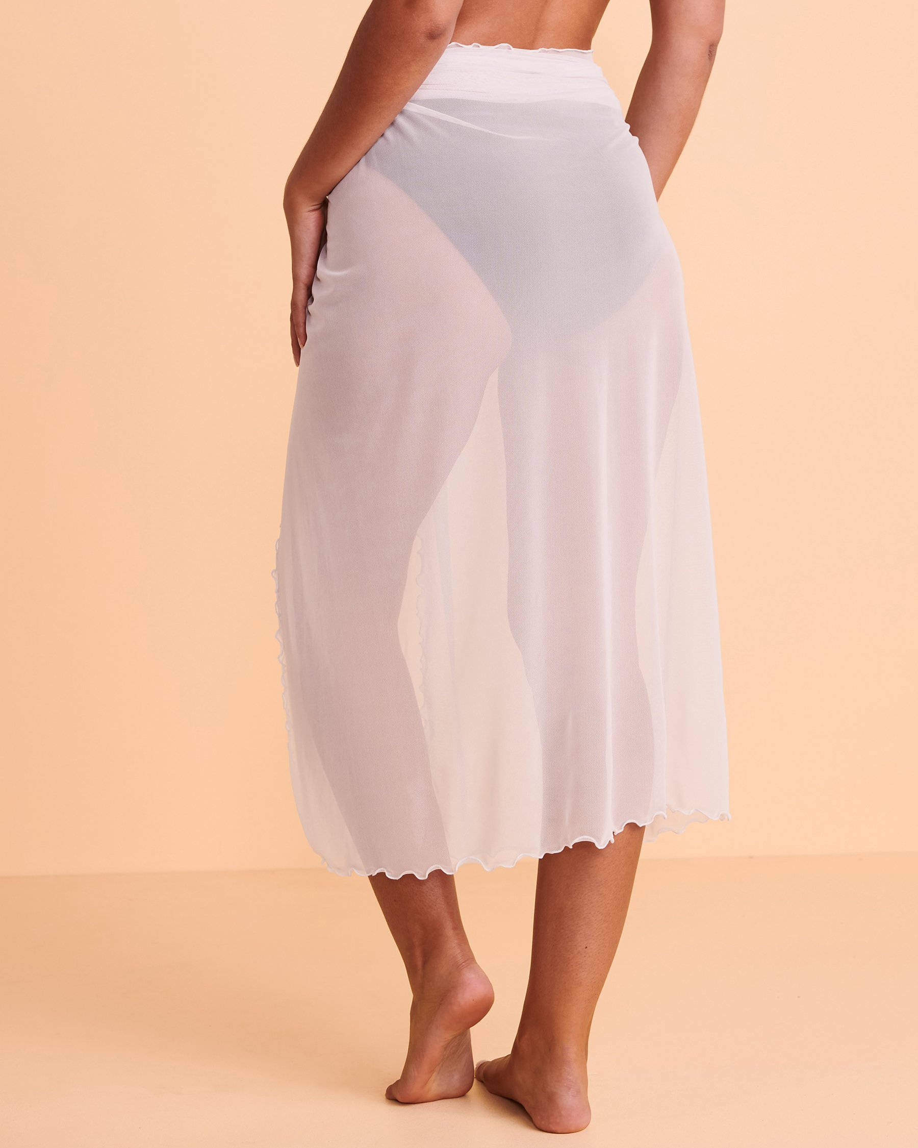 COVER ME Mesh Pareo White 22025358 - View2