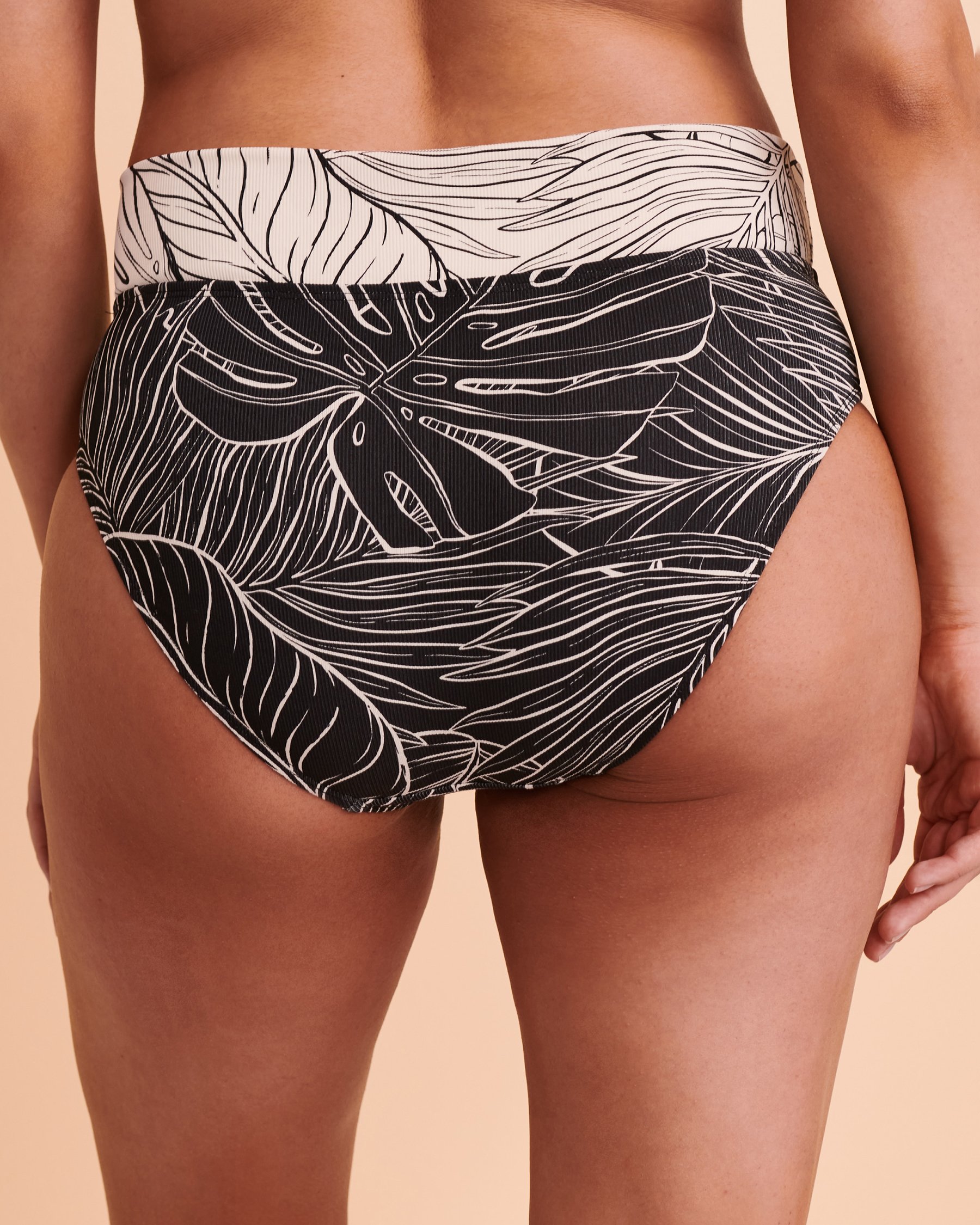 SKYE Bas de bikini taille mi-haute MESMERIZE Imprimé noir SK72738 - Voir6