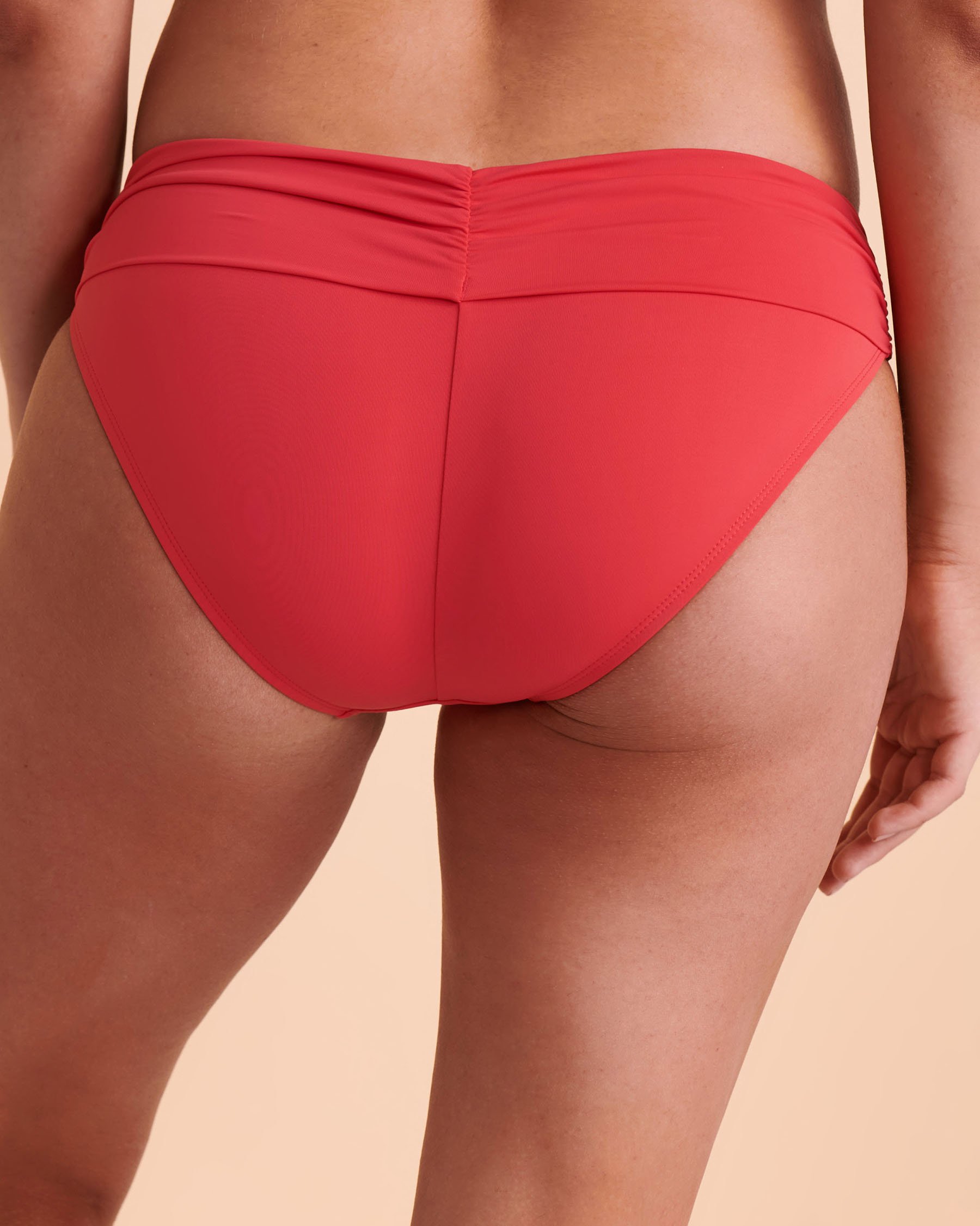 JANTZEN Bas de bikini bande de taille pliable SOLID Melon d'eau JZ21001H - View2