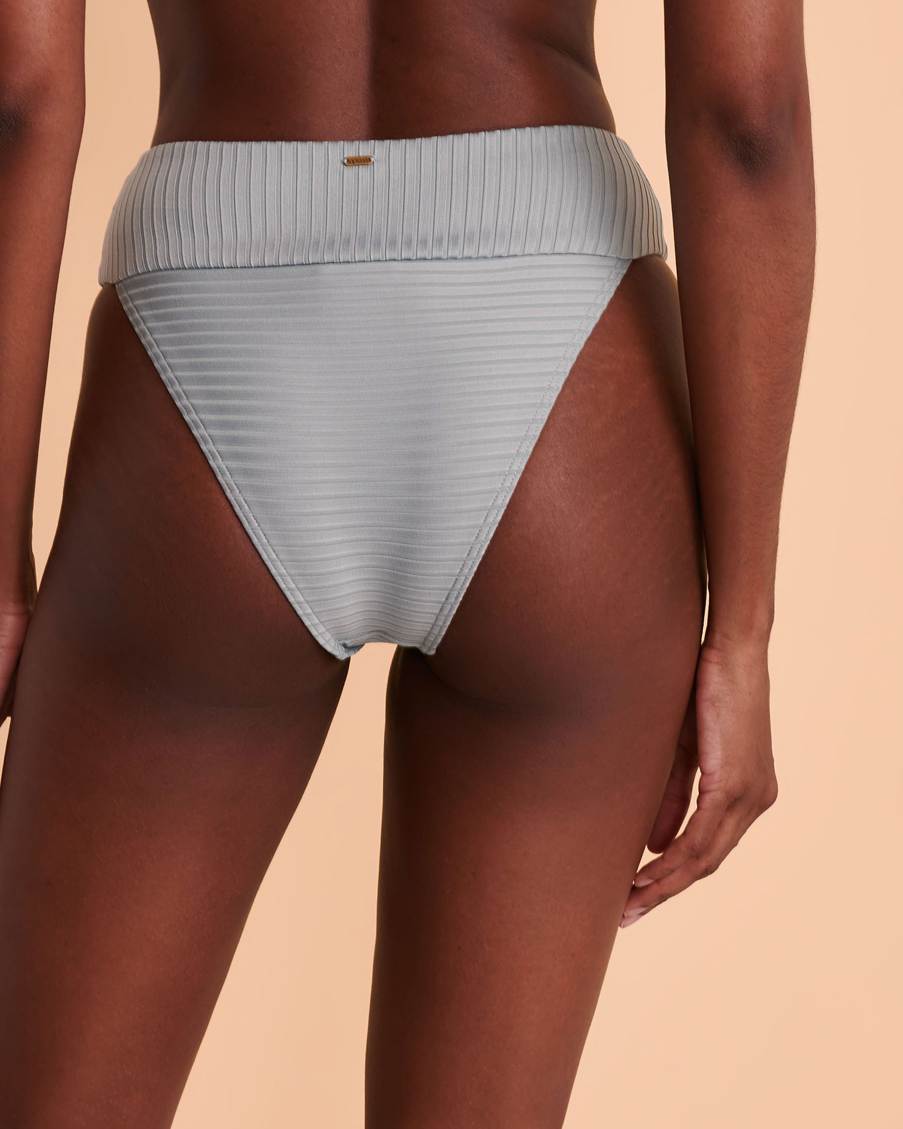 RIP CURL Bas de bikini cheeky taille haute PREMIUM SURF Gris ardoise GSIRX9 - View2