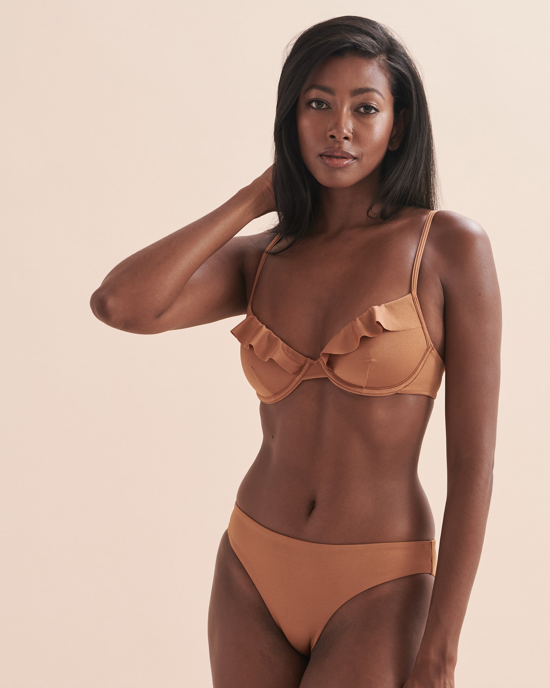 KIBYS Arabesk Web Cheeky Bikini Bottom Caramel 88414 - View4