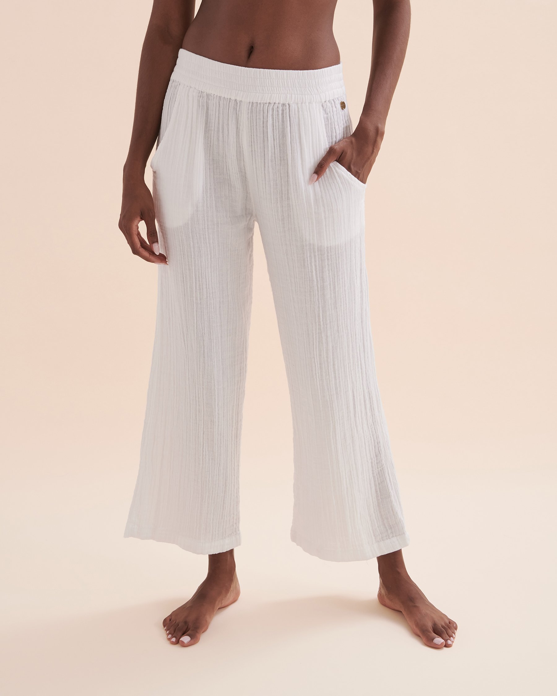 RIP CURL Pantalon de plage jambe large Premium Surf Blanc GPAAC1 - View1