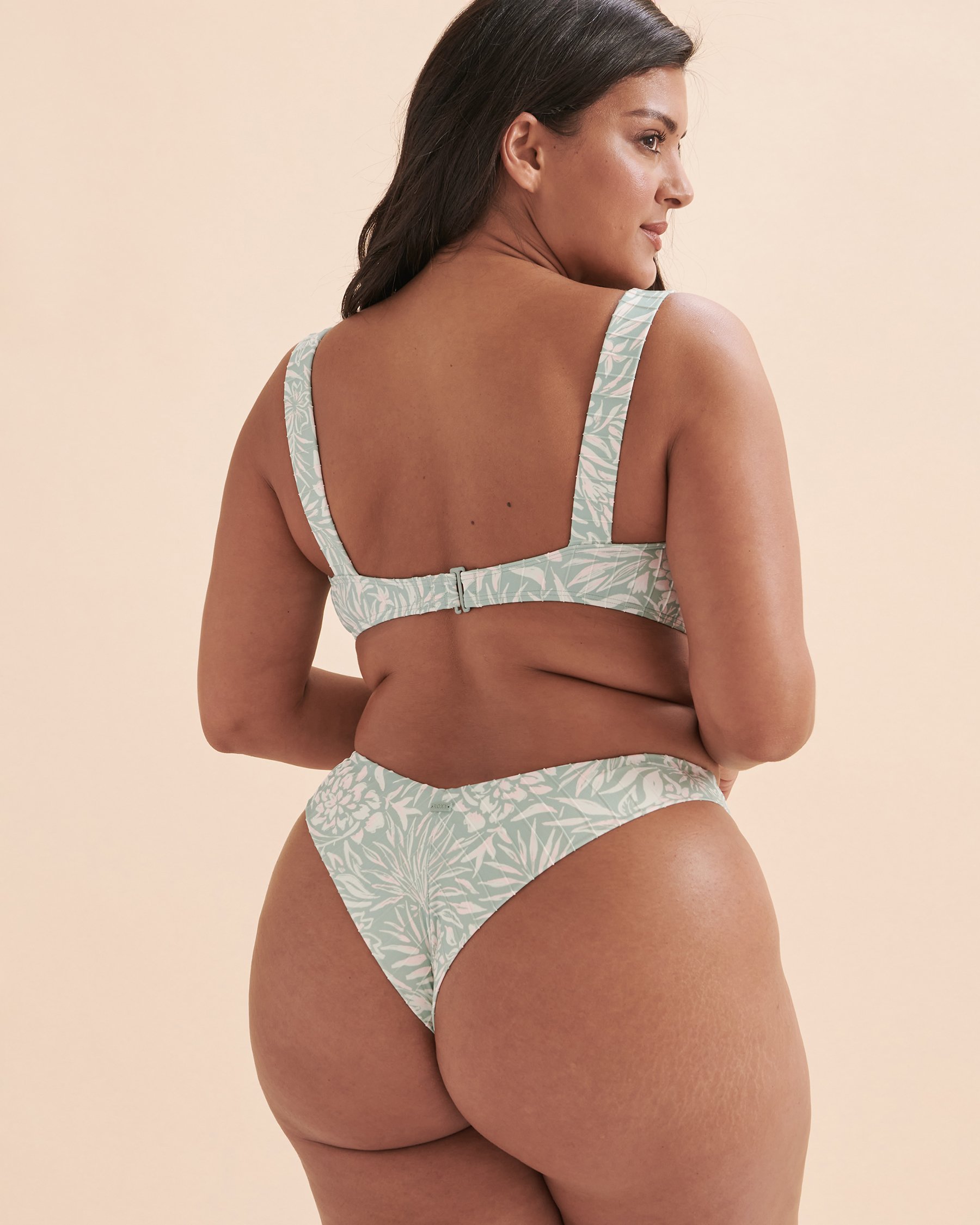 ROXY Haut de bikini à armature en V Pt Rib Roxy Love The Coco Blue clair tropical ERJX305189 - View2