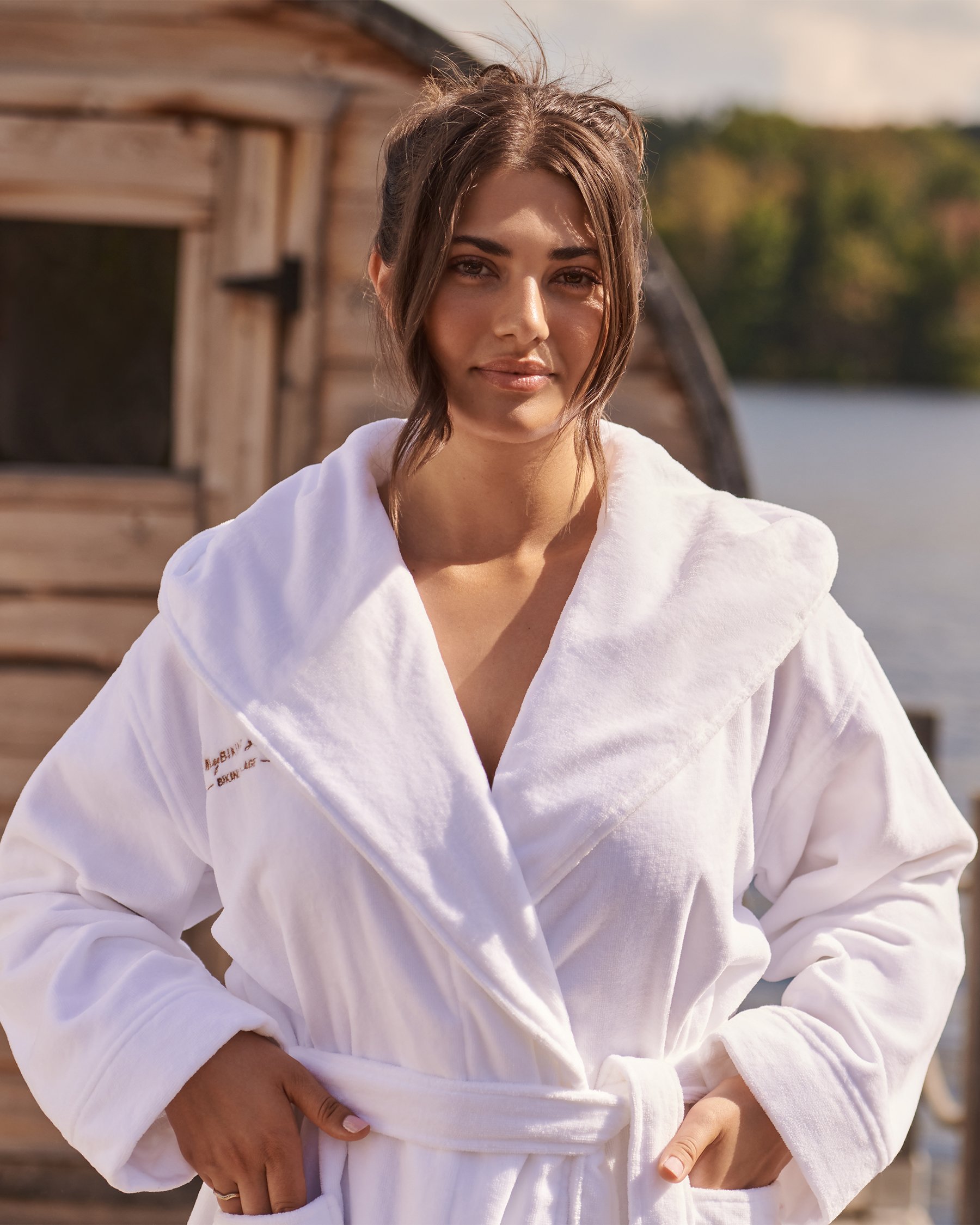 MY BIKINI STORY Terry Spa Robe Brilliant white 09200008 - View4