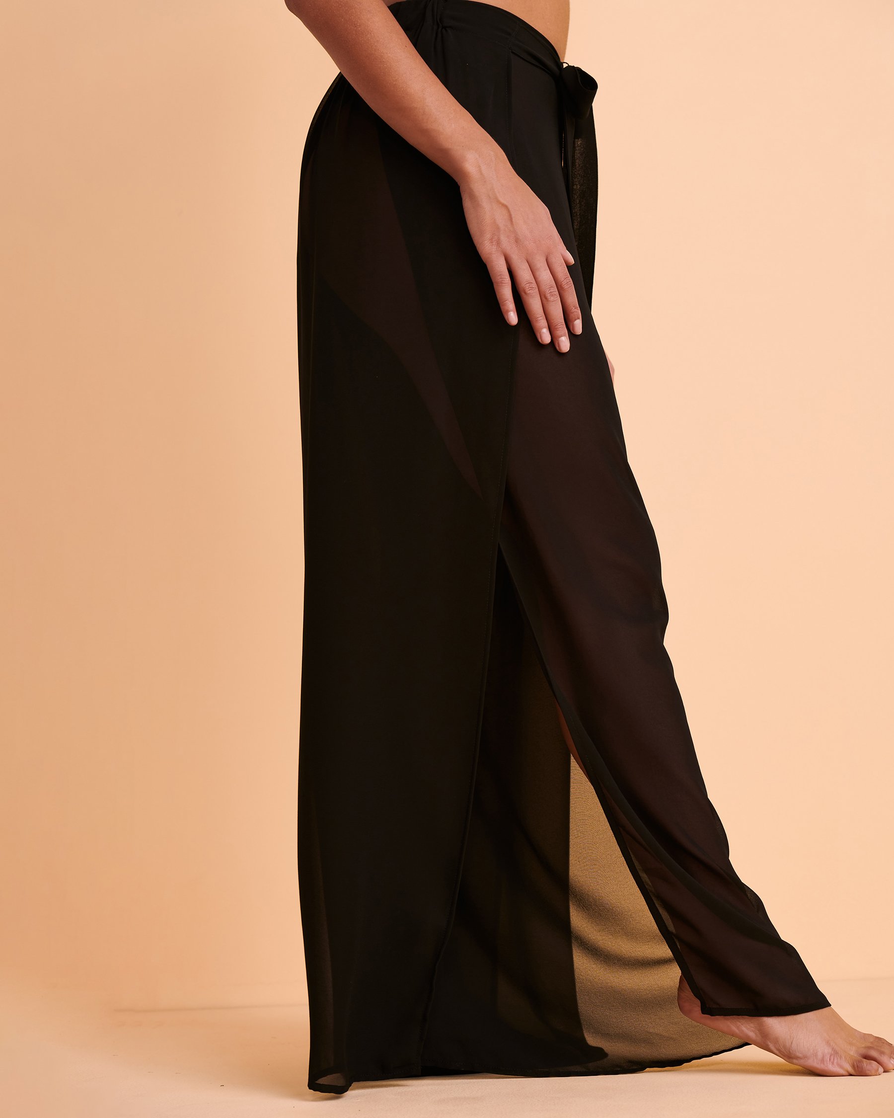 SANTEMARE Pants with Belt Black 02200019 - View7