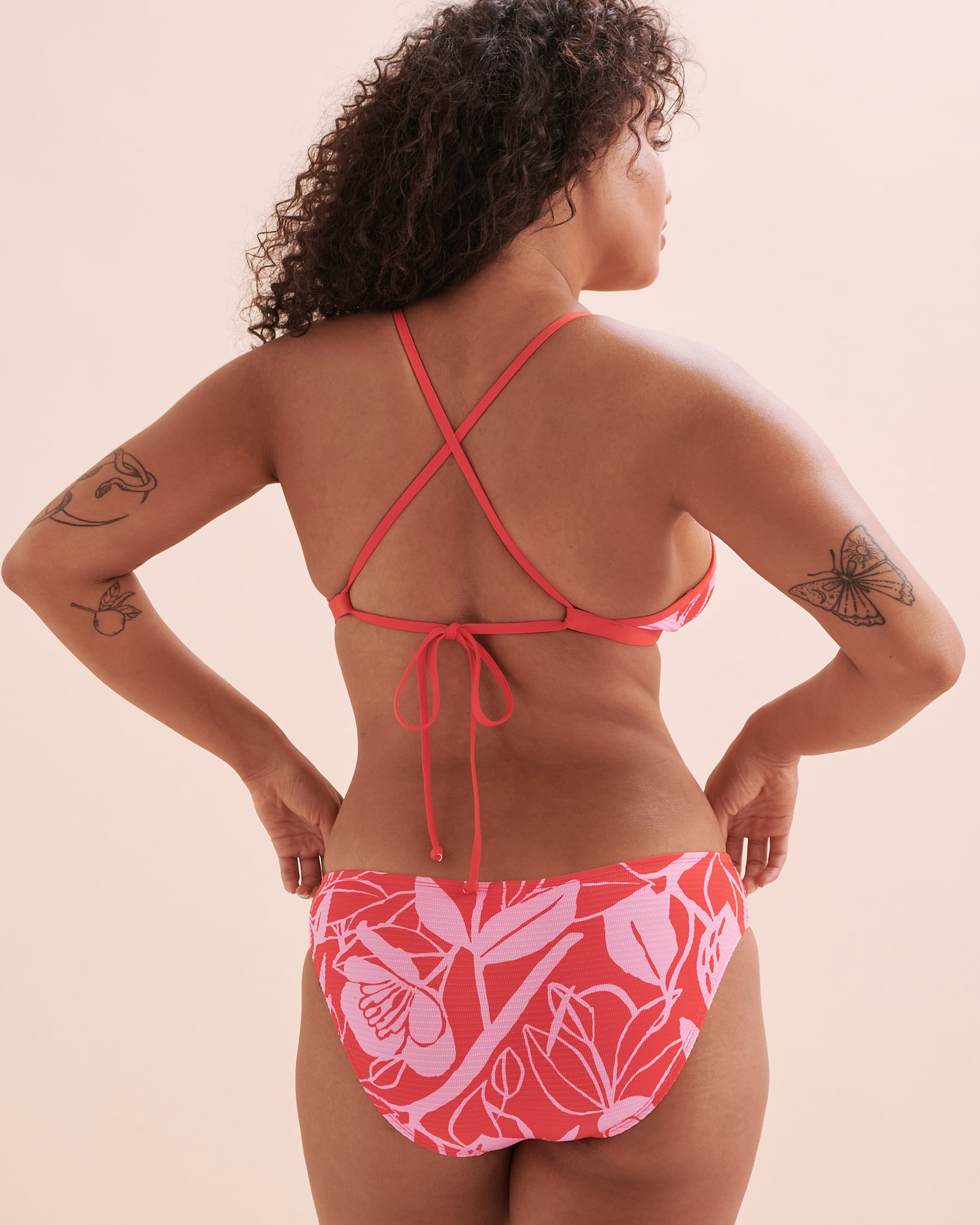 SKYE Haut de bikini triangle bonnet D Baja Jayme Rouge feu SK771119D - View6