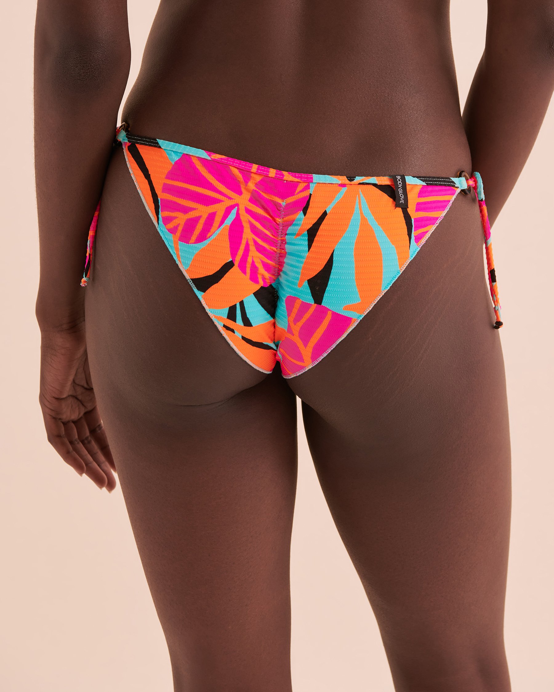 BODY GLOVE Canopy Side Tie Brazilian Bikini Bottom Tropical Print 3964128 - View4