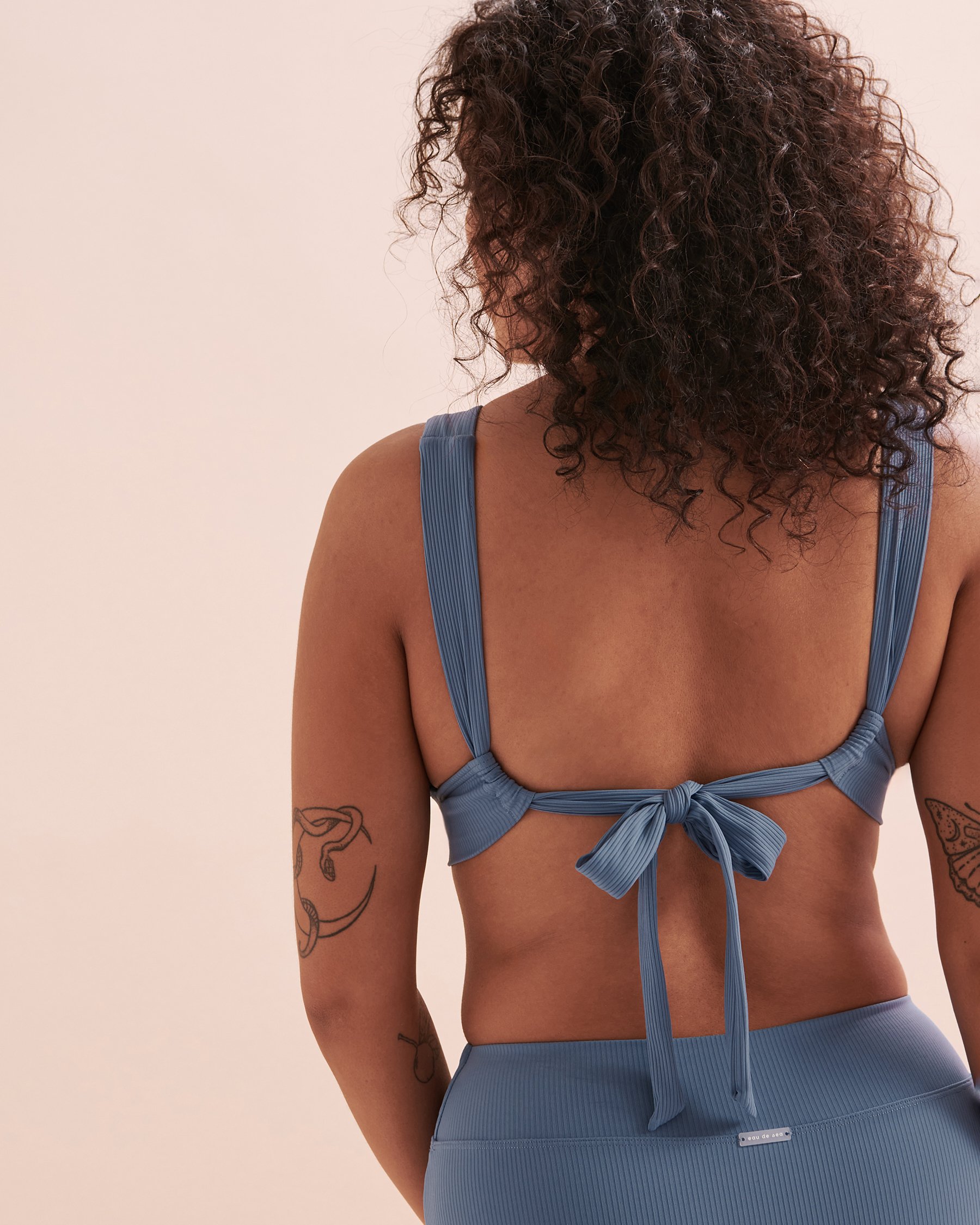 EAU DE SEA Oasis D Cup Triangle Bikini Top Blue 01200075 - View7