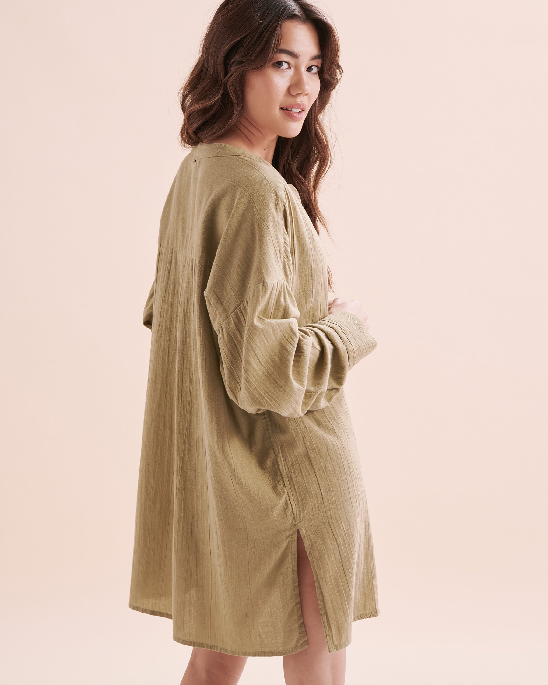 O'NEILL Belizin Long Sleeve Shirt Earthy Green SP3404035 - View2