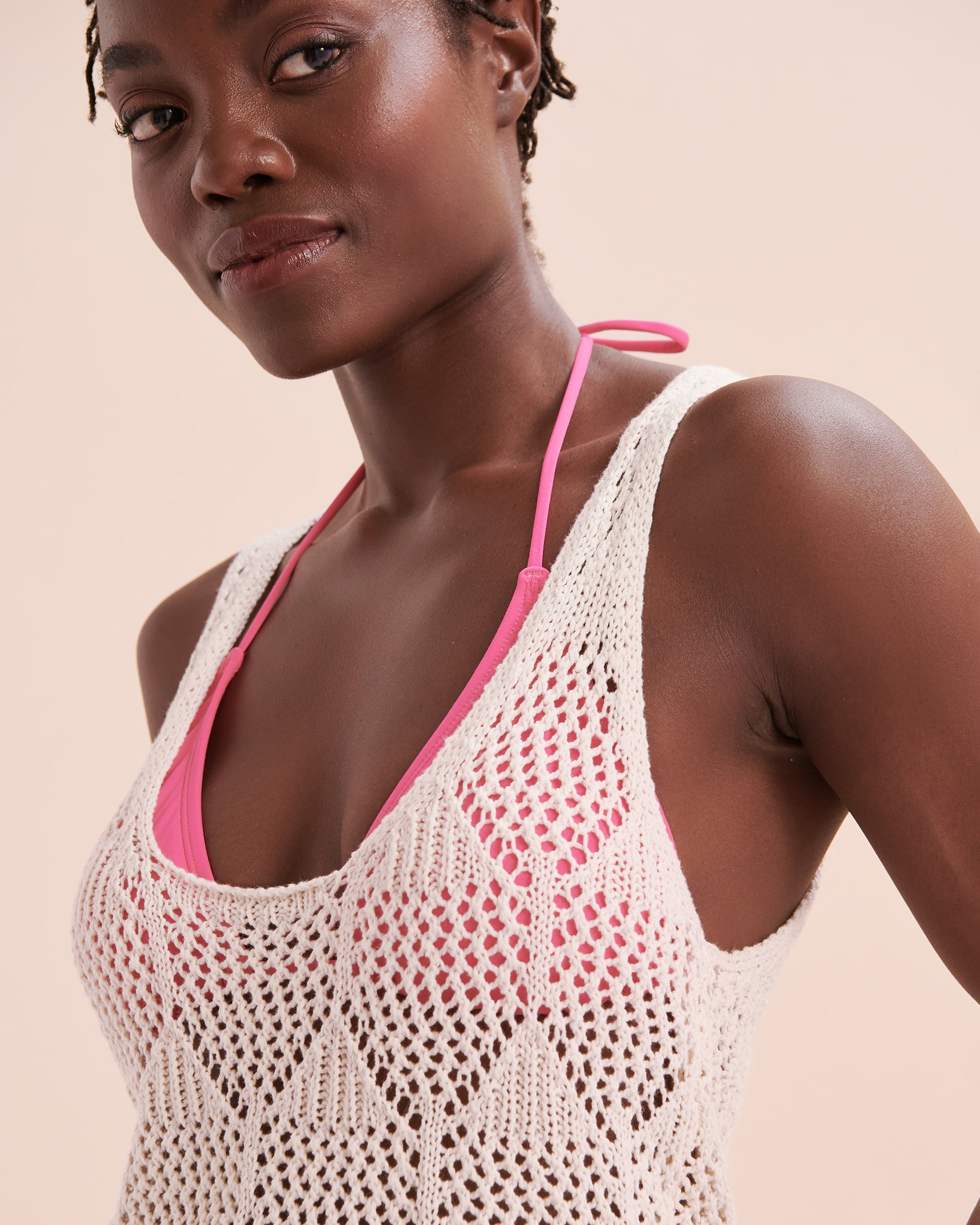 RIP CURL Camisole en crochet Island Hopper Blanc cassé 021WKN - Voir3