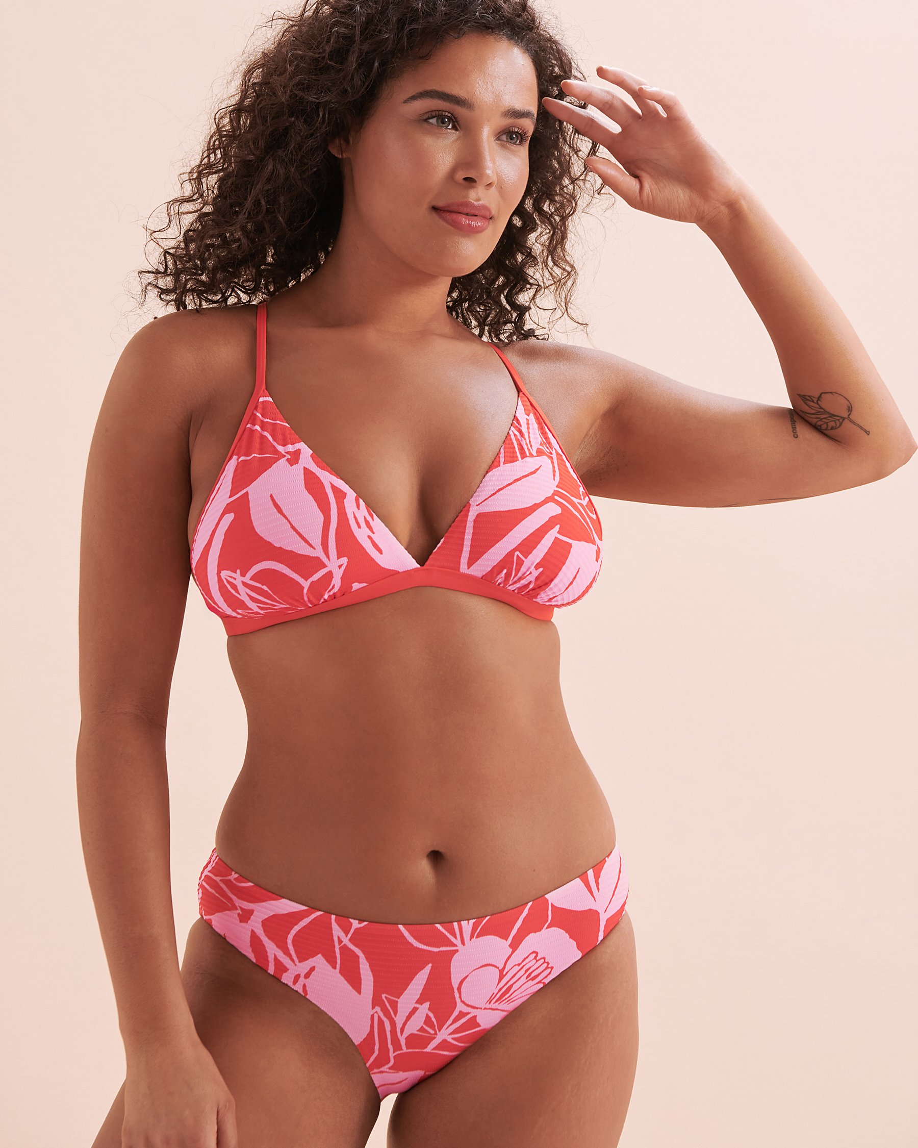 SKYE Haut de bikini triangle bonnet D Baja Jayme Rouge feu SK771119D - View9
