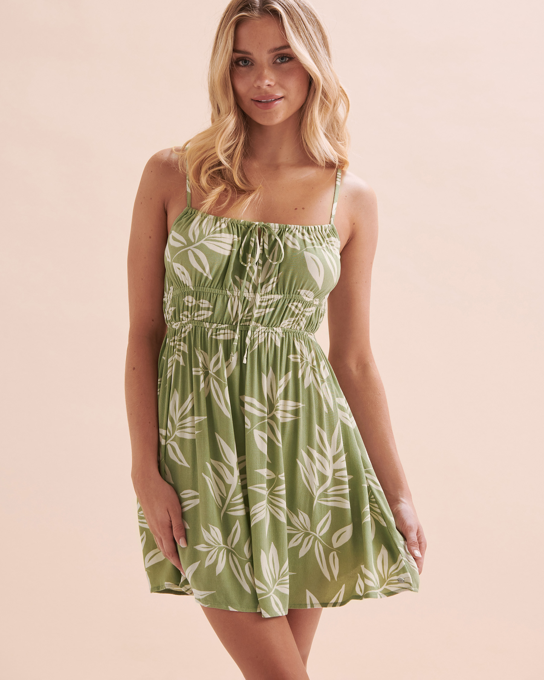ROXY Robe courte La Vida Vert ERJWD03813 - View6