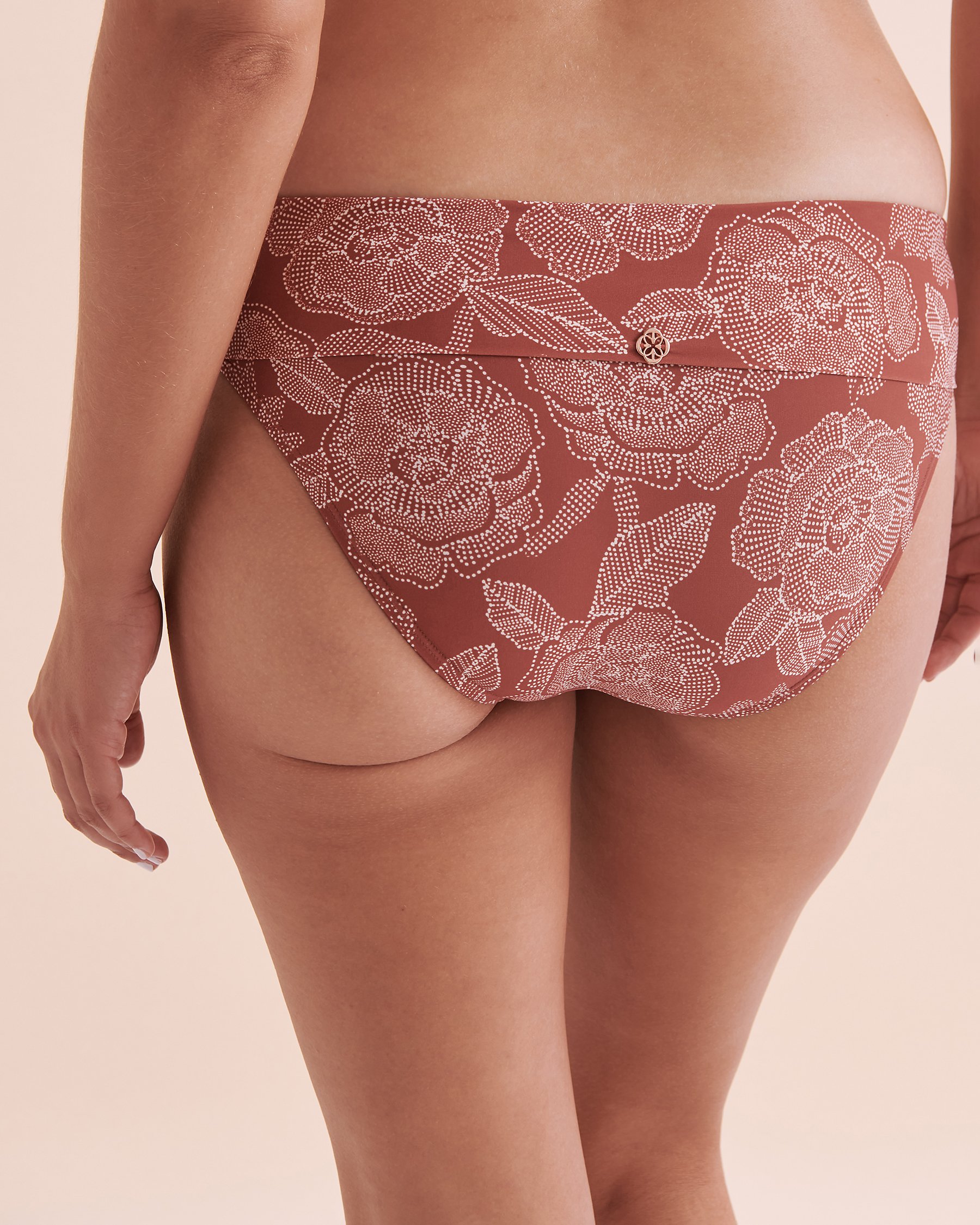 TURQUOISE COUTURE Marsala Folded Waistband Bikini Bottom Marsala 01300342 - View6