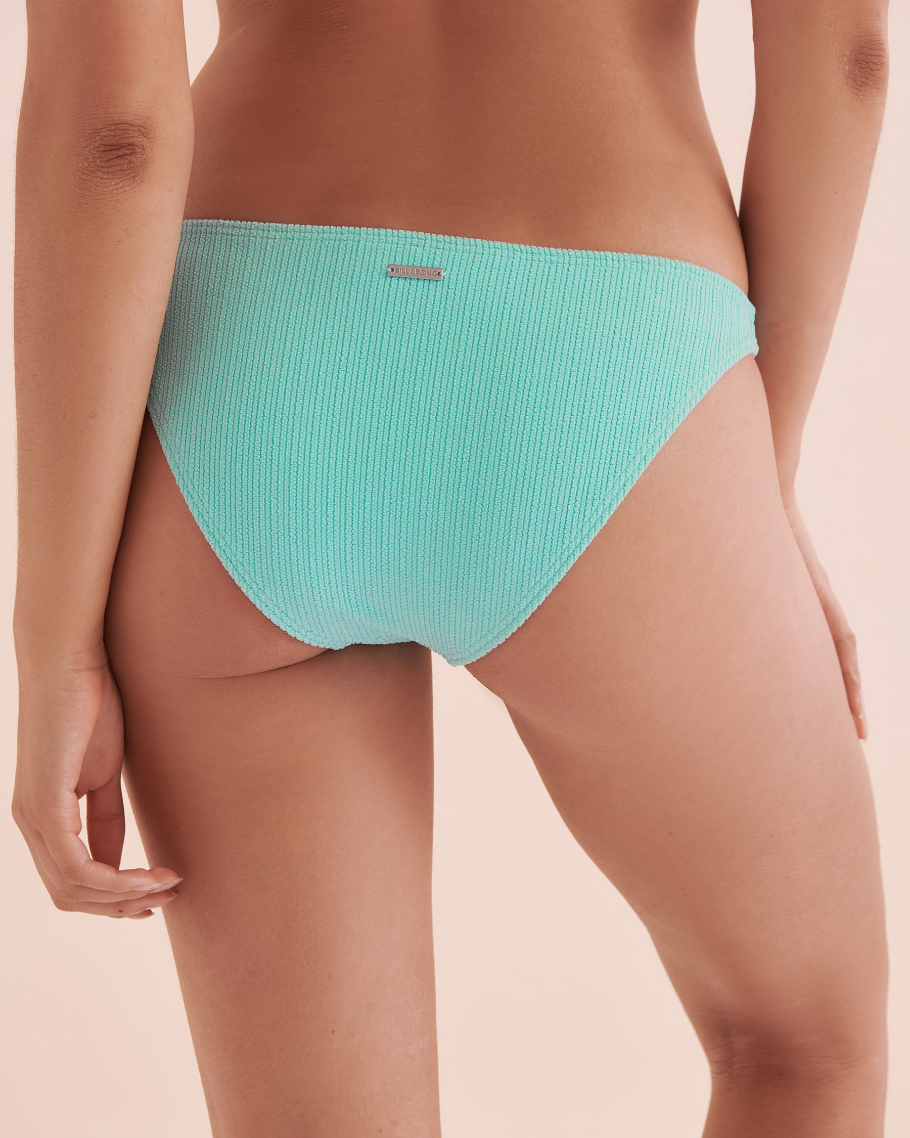 BILLABONG Sunrays Tropic Textured Cheeky Bikini Bottom Blue High Tide ABJX401117 - View2