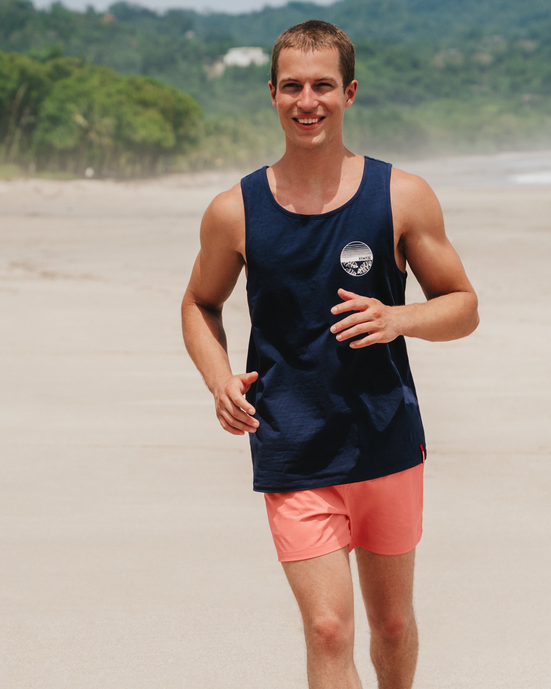 HAMABE Camisole en coton Bleu marine 04100024 - View1