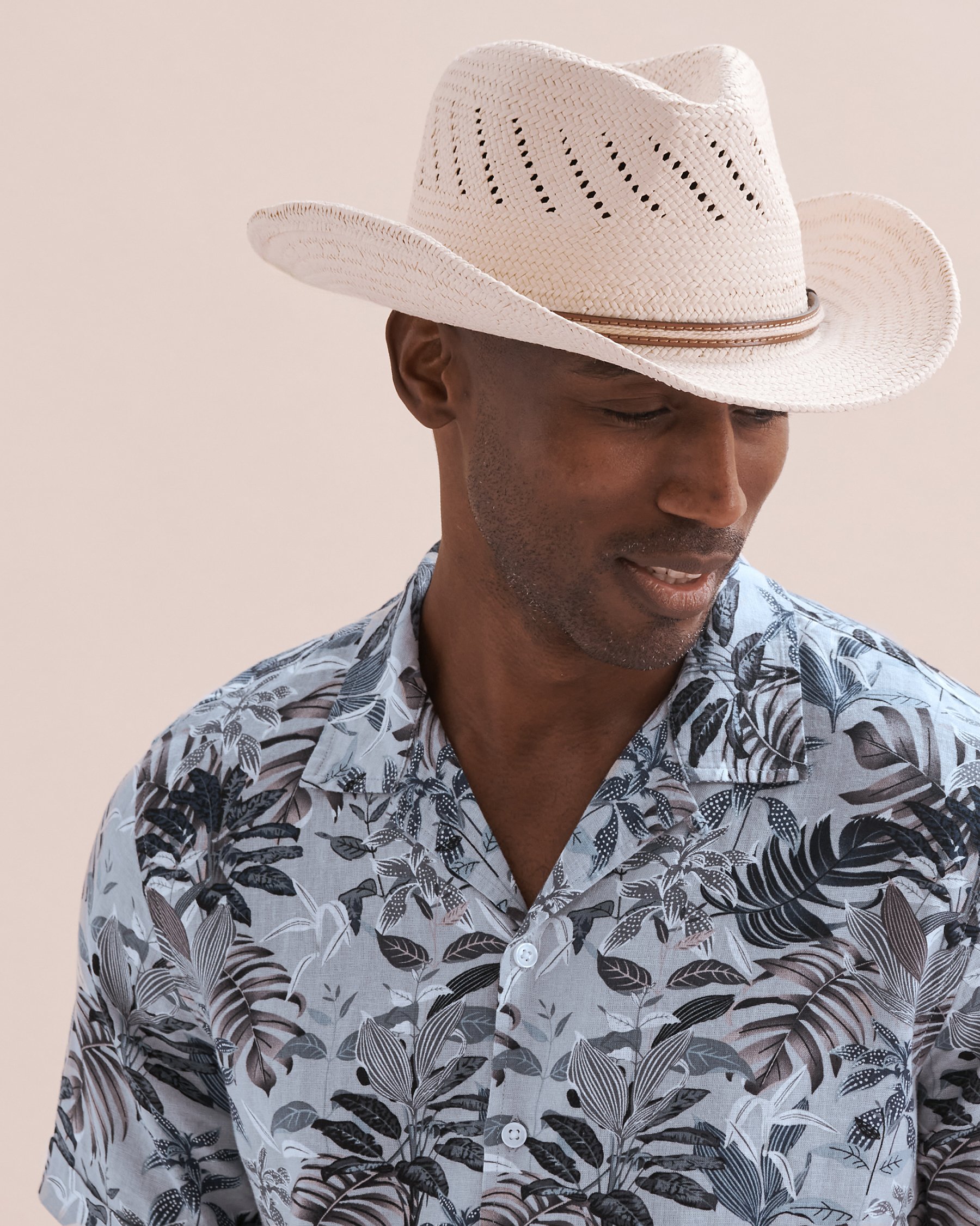 FINDS Panama Straw Hat Beige LA412-12674 - View4