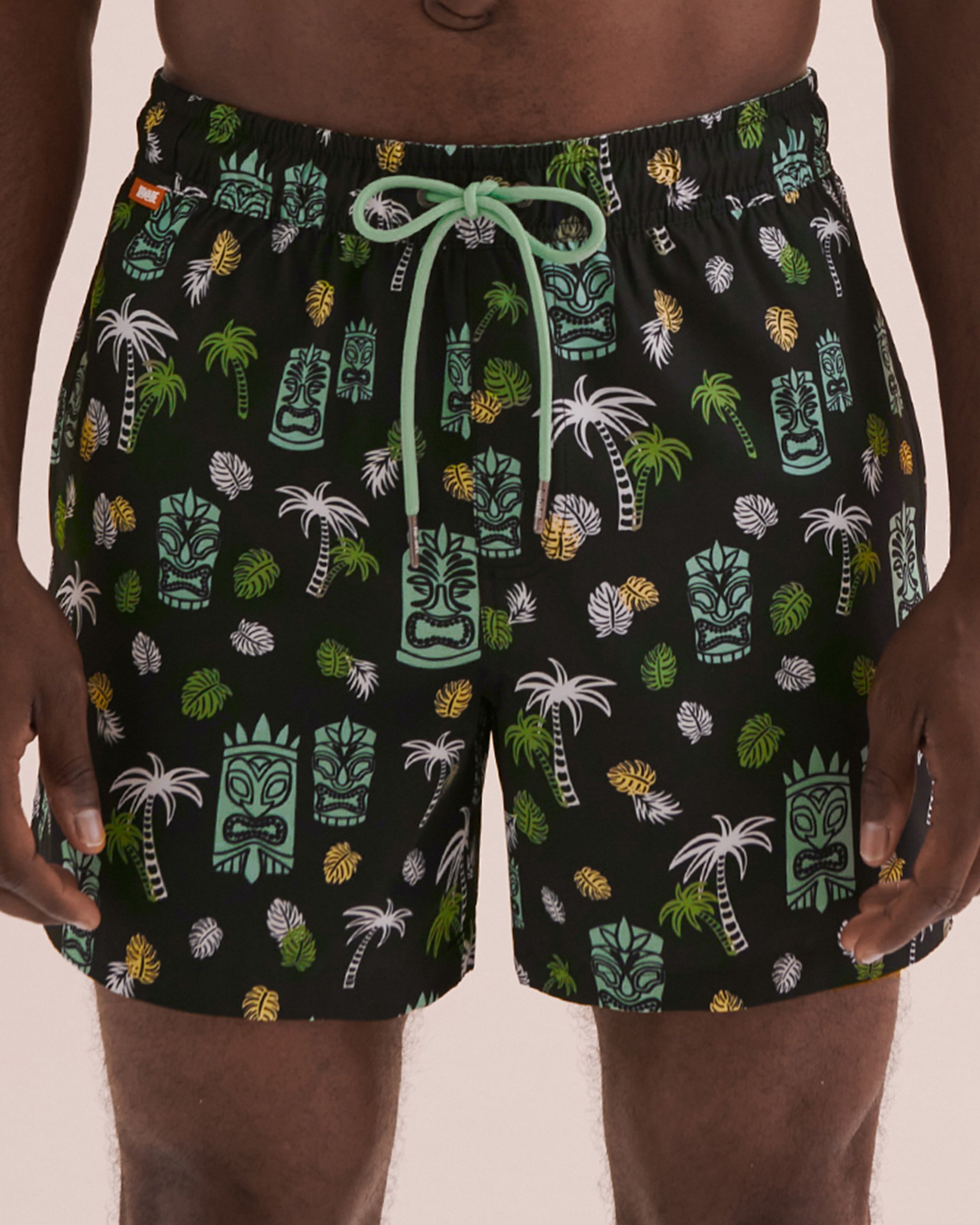 HAMABE Maillot volley Île Tiki bleu 03100036 - Voir3