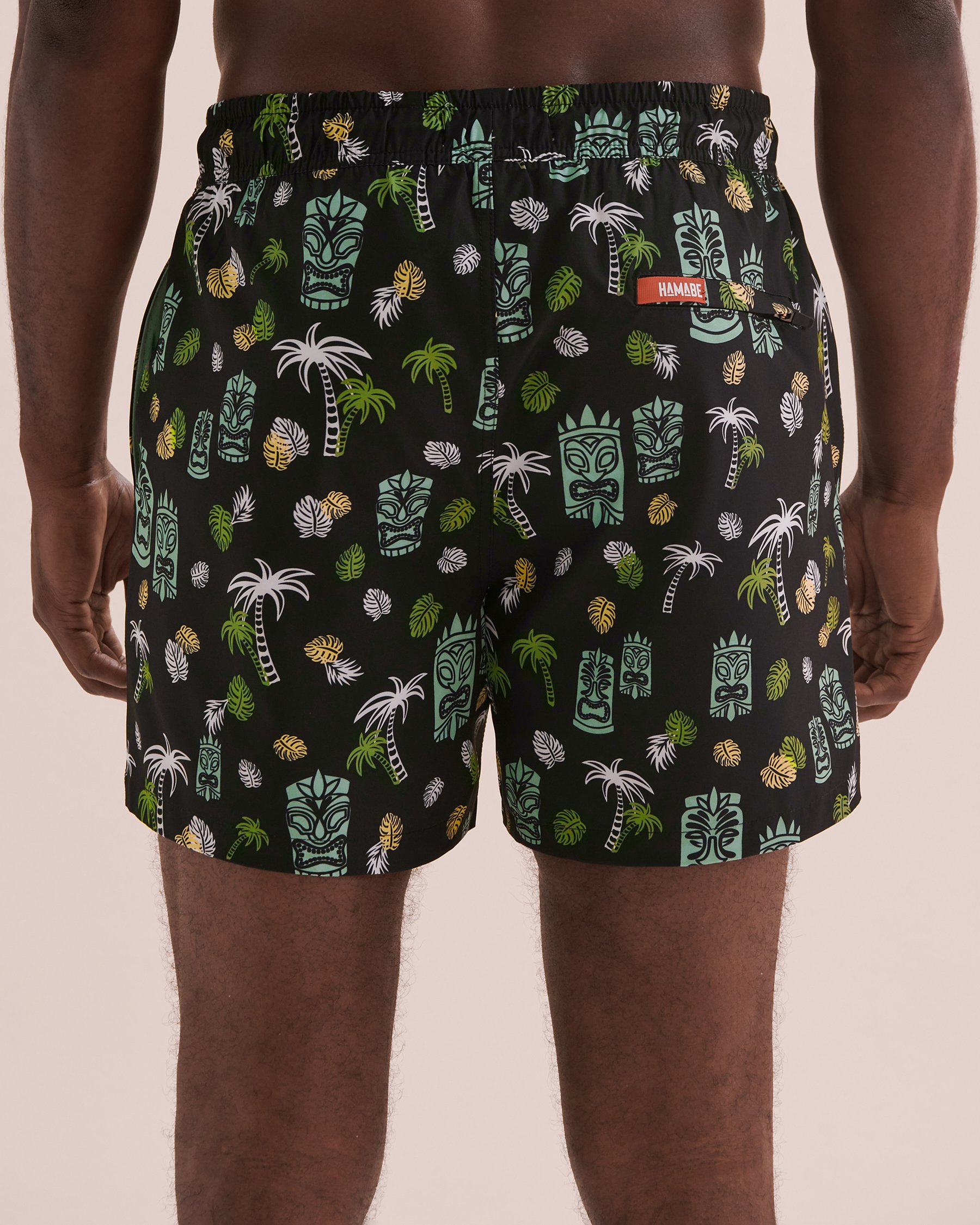 HAMABE Maillot volley Île Tiki bleu 03100036 - Voir4