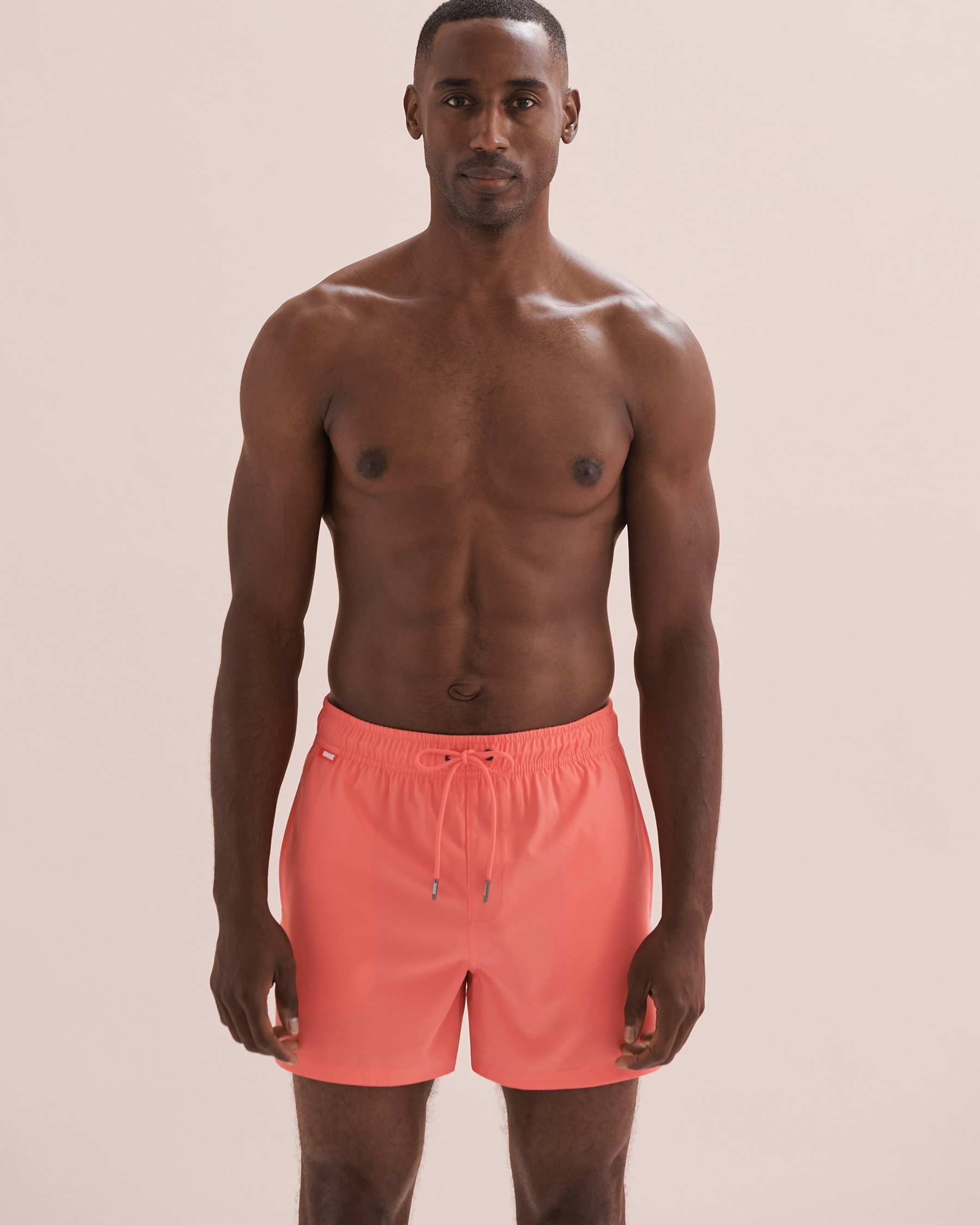 HAMABE Volley Swimsuit Orange Coral 03100037 - View8