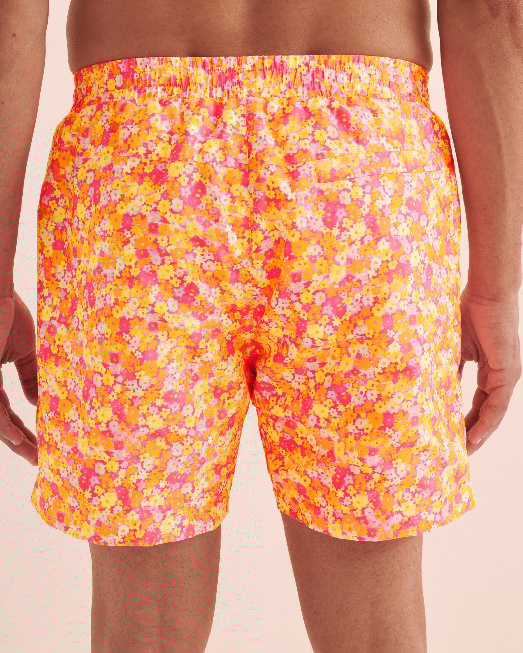 KULANI KINIS Mimosa Meadows Volley Swimsuit Orange Mimosa Meadows TRUNK110MMEA - View4