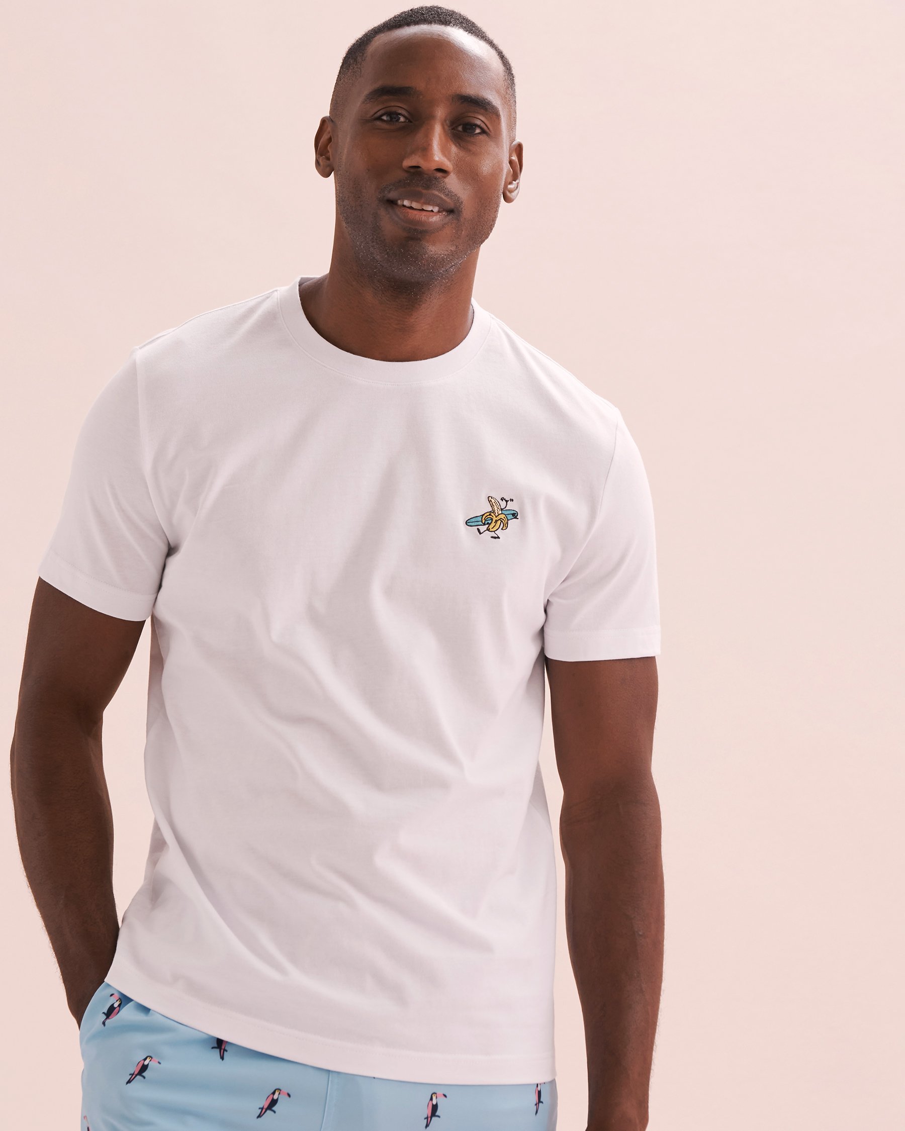 BERMIES Surf Banana T-shirt White SURF BANANA - View4