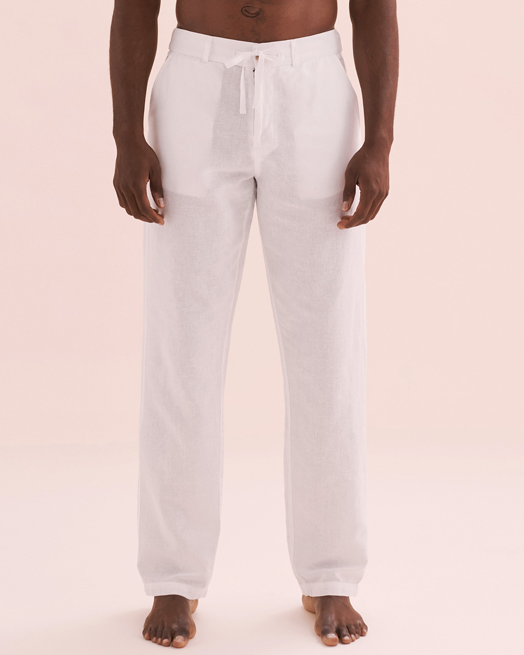 OFF THE BEACH Linen Blend Pants White 04200003 - View5