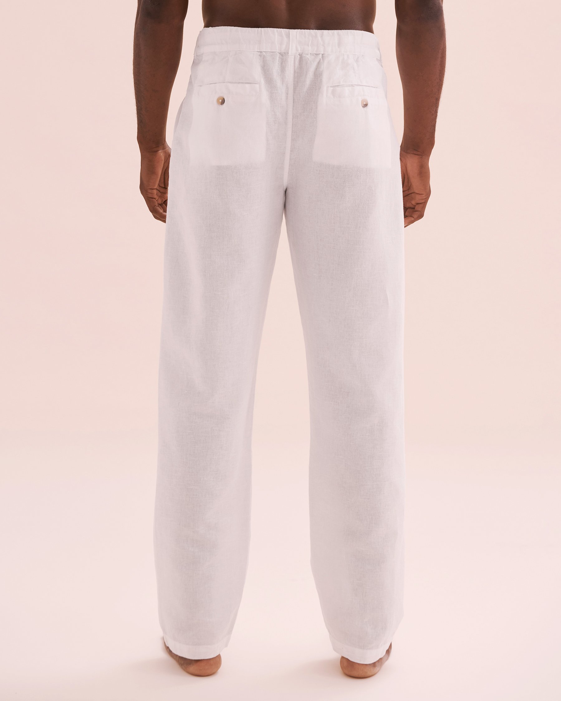 OFF THE BEACH Linen Blend Pants White 04200003 - View6