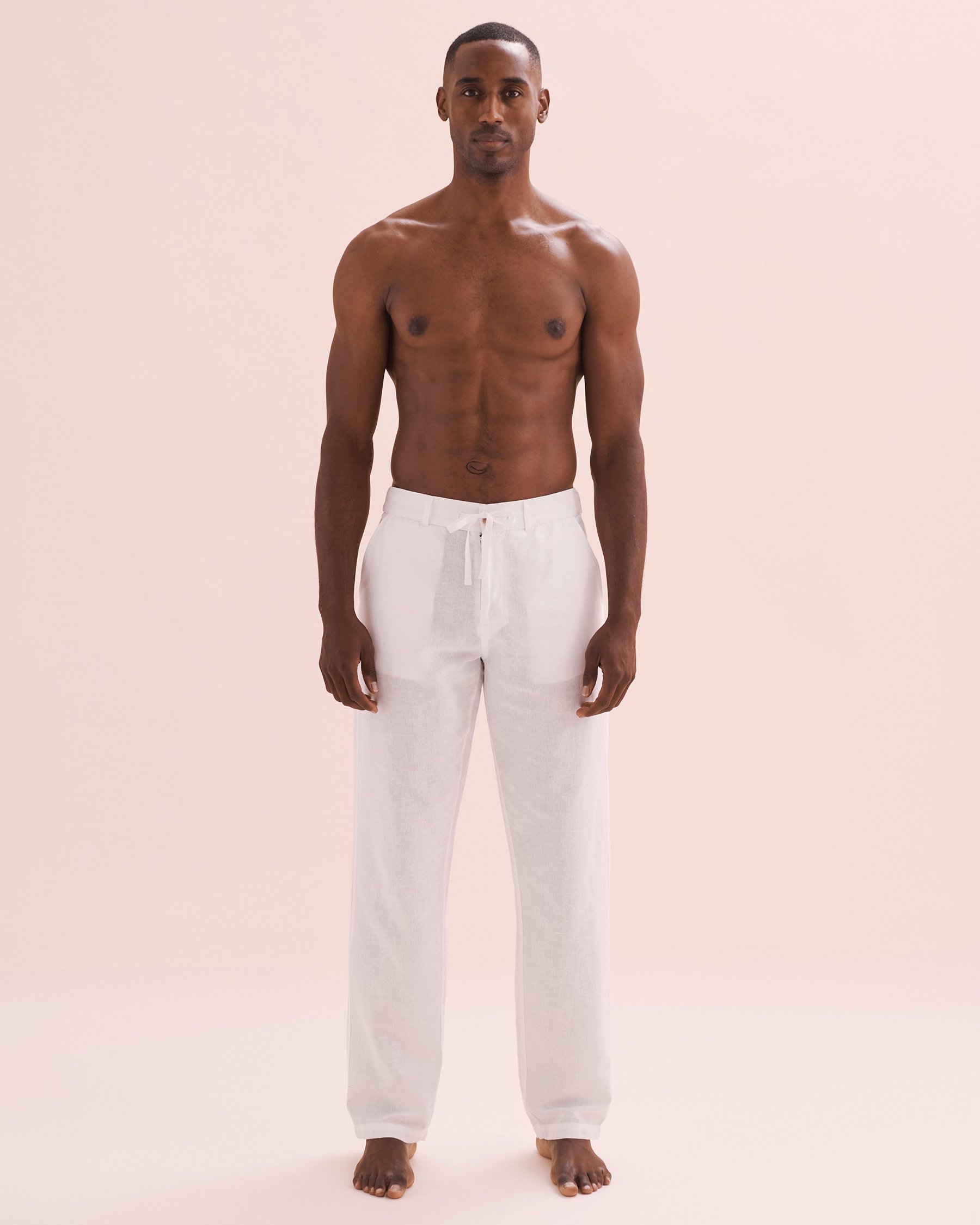 OFF THE BEACH Linen Blend Pants White 04200003 - View9