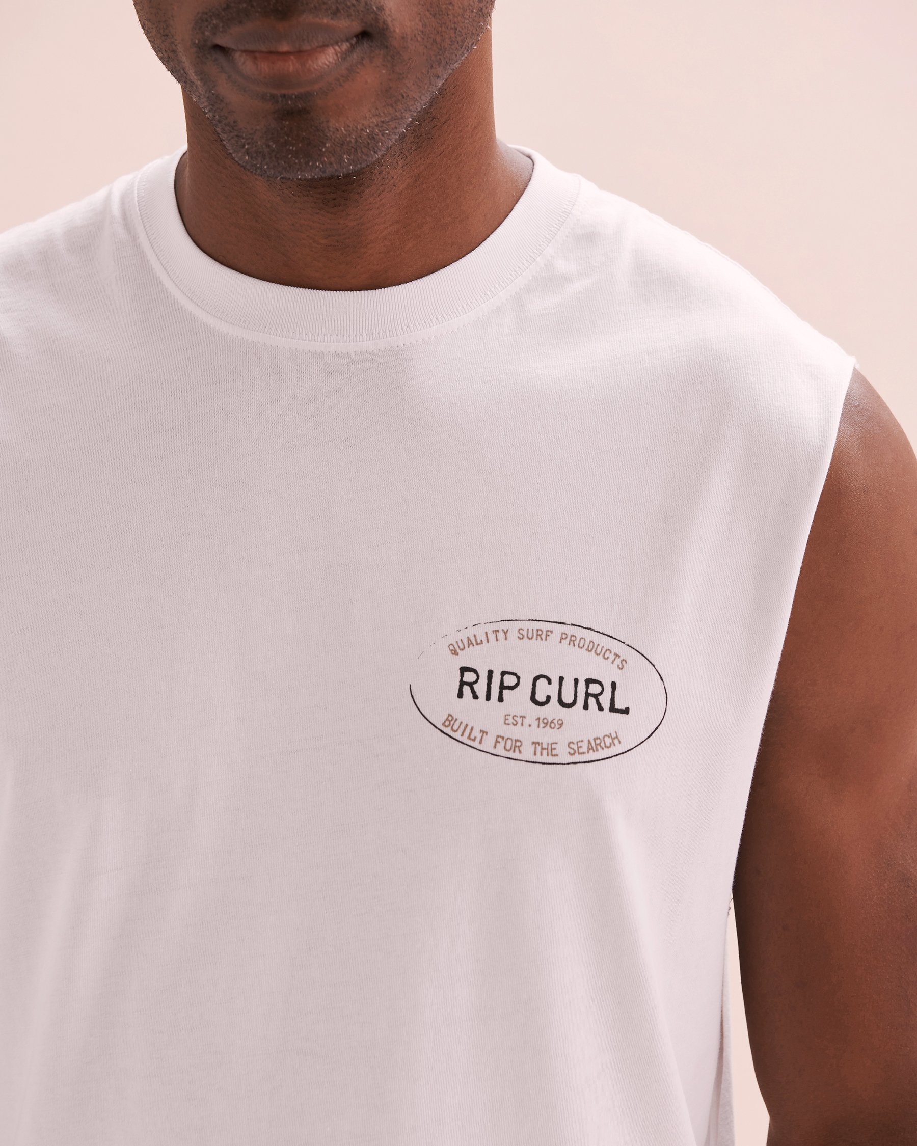 RIP CURL Hallmark Muscle Tank Top White 0L0MTE - View3