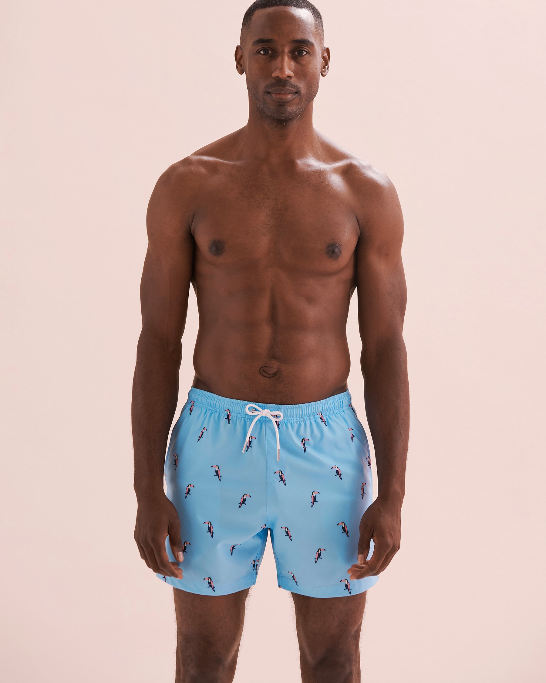 BERMIES Tucan Volley Swimsuit Blue/Tucan Print TUCAN - View8