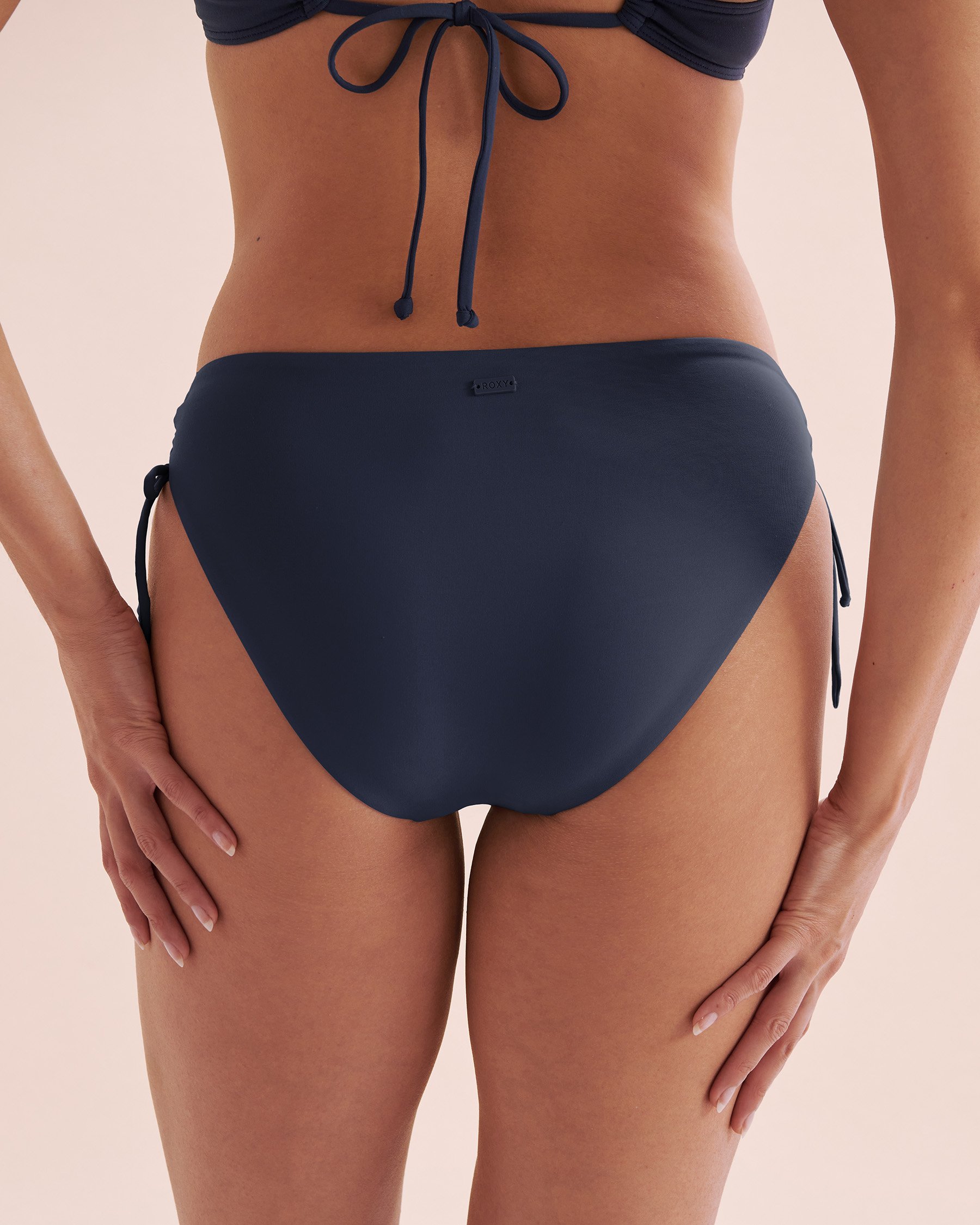 ROXY SD Beach Classics Side Tie Hipster Bikini Bottom Indigo Blue ERJX404290 - View3