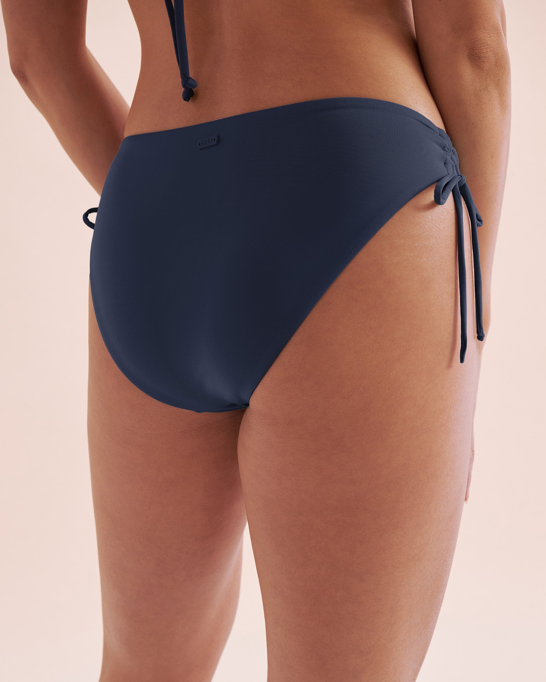 ROXY SD Beach Classics Side Tie Hipster Bikini Bottom Indigo Blue ERJX404290 - View4