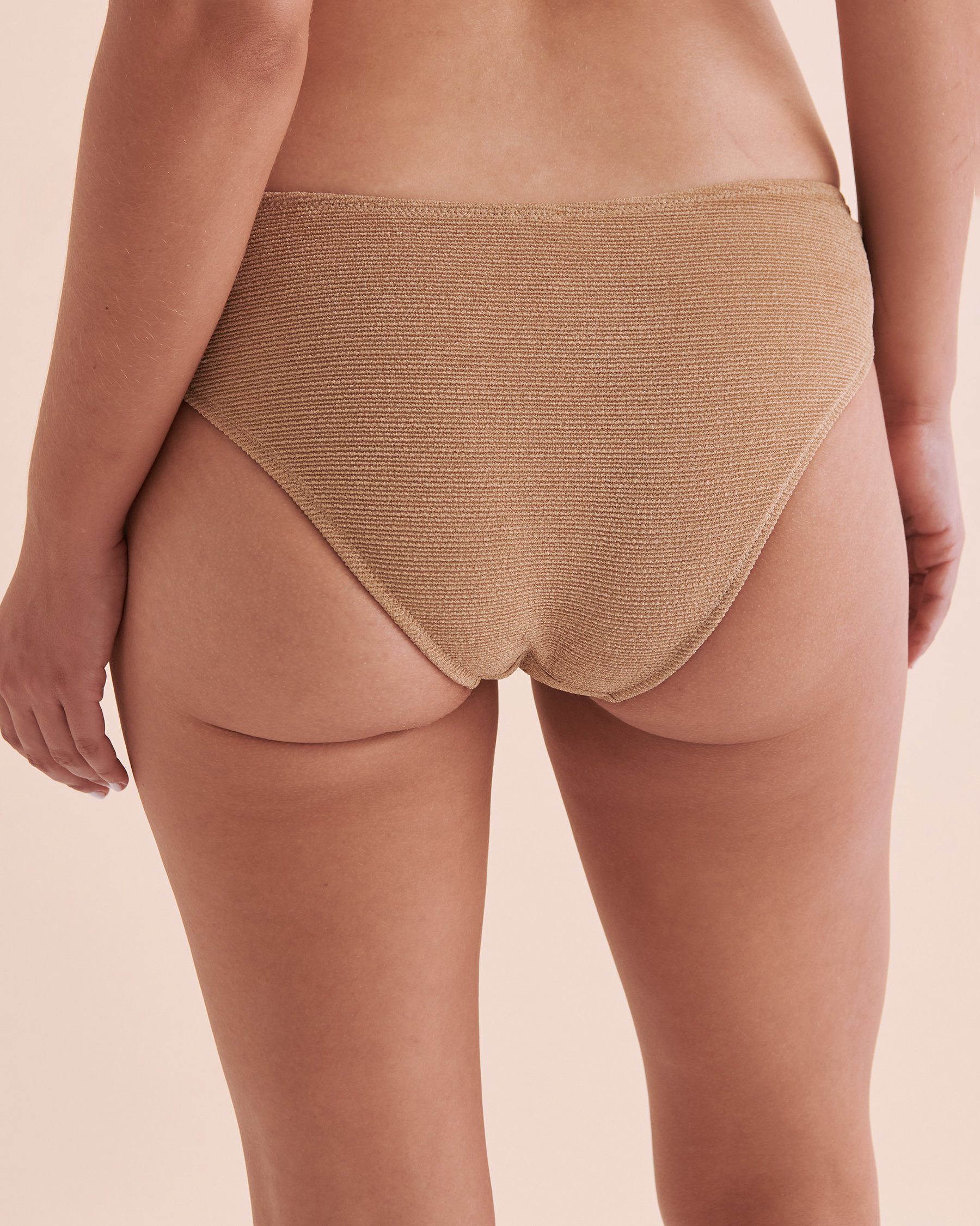 SANTEMARE Samana Textured Bikini Bottom Sand Beige 01300347 - View7