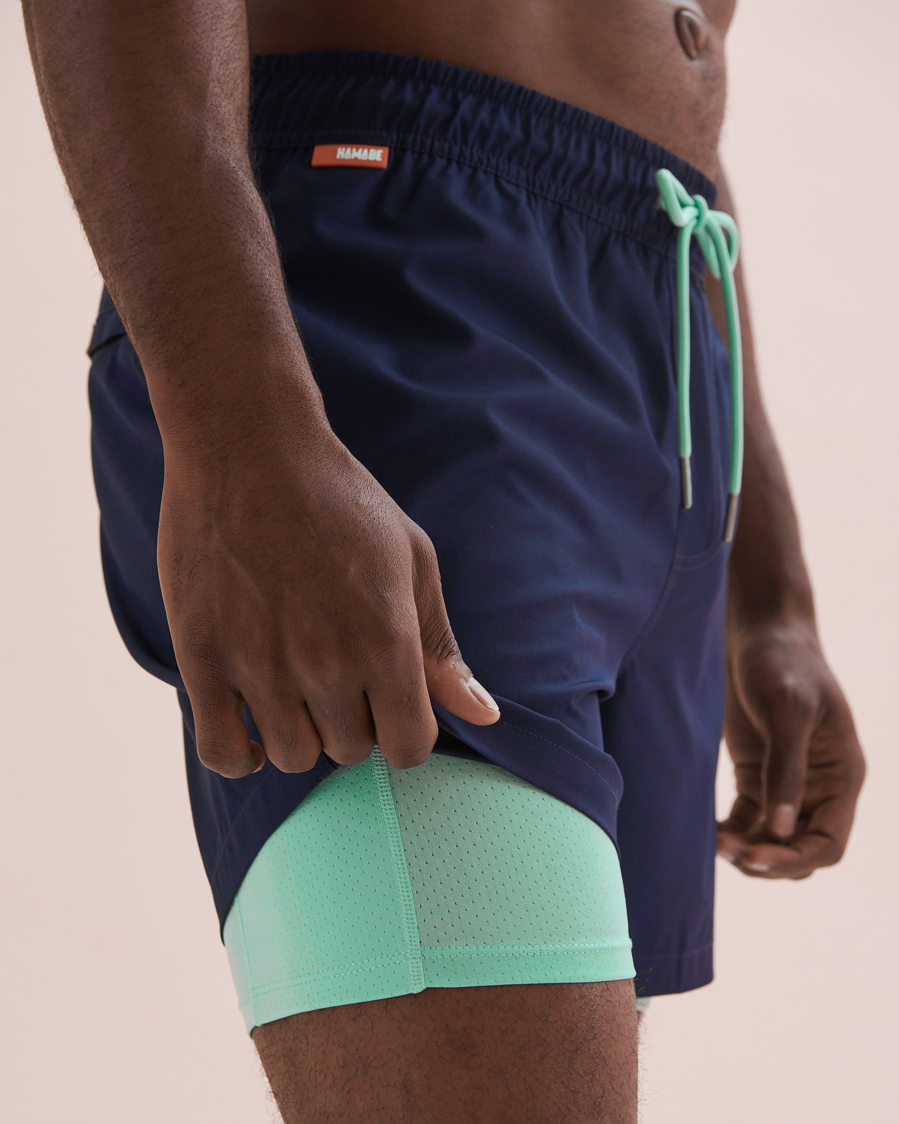 HAMABE Maillot volley Bleu marine 03100036 - Voir2