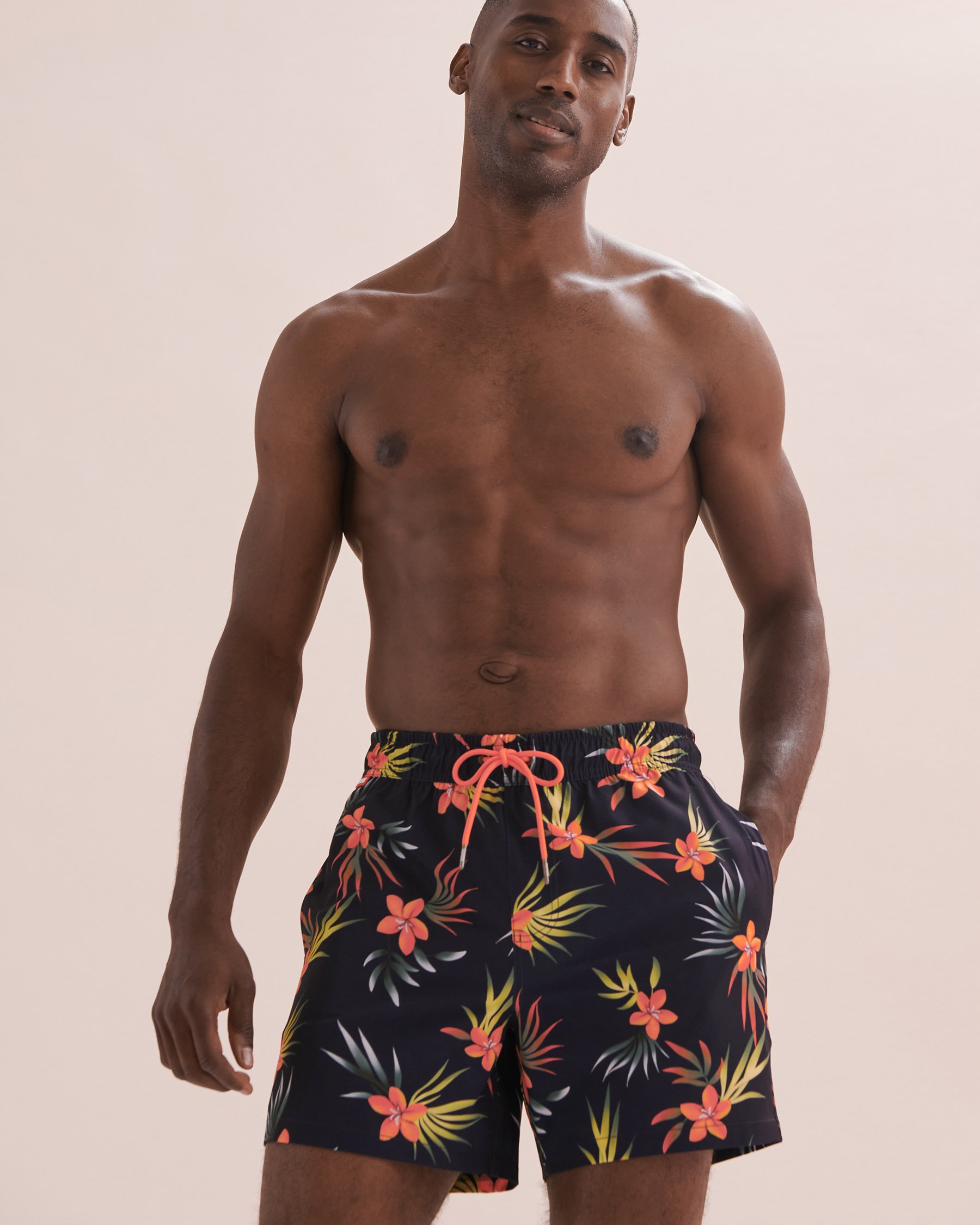 HAMABE Maillot volley Bleu marine/Tropiques 03100036 - Voir5