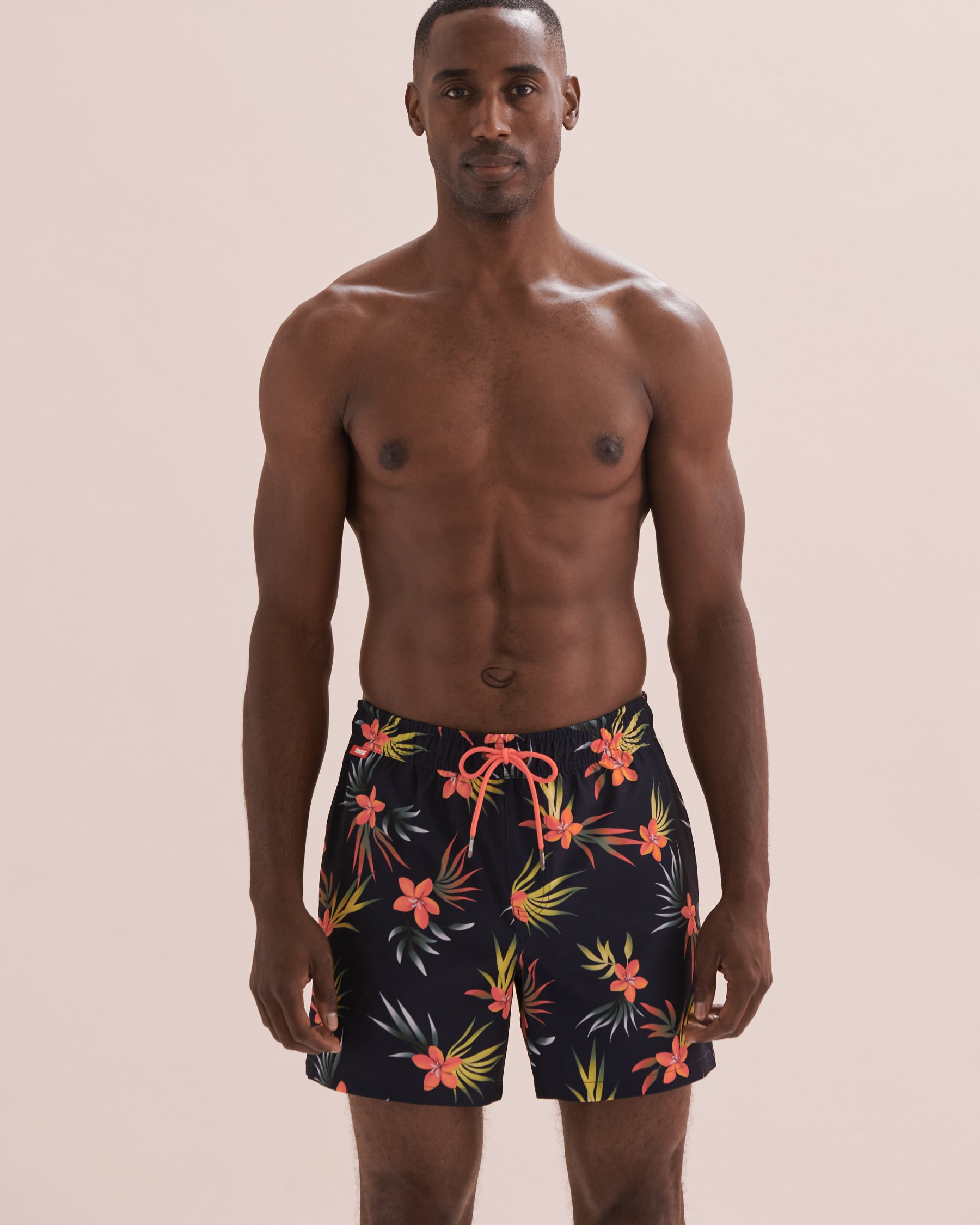 HAMABE Maillot volley Bleu marine/Tropiques 03100036 - Voir6