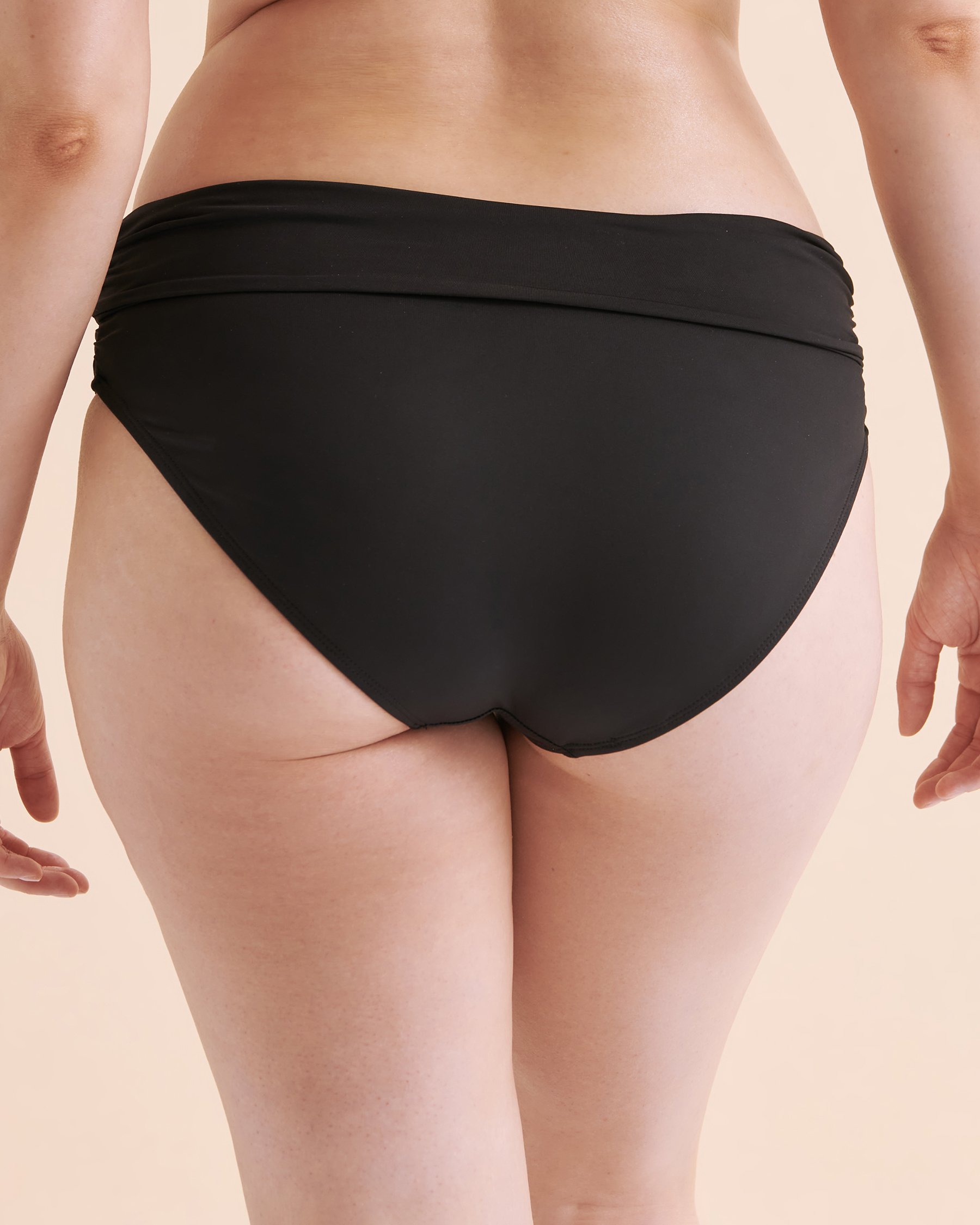 ANNE COLE Bas de bikini taille haute LIVE IN COLOR Noir MYMB36001 - Voir5