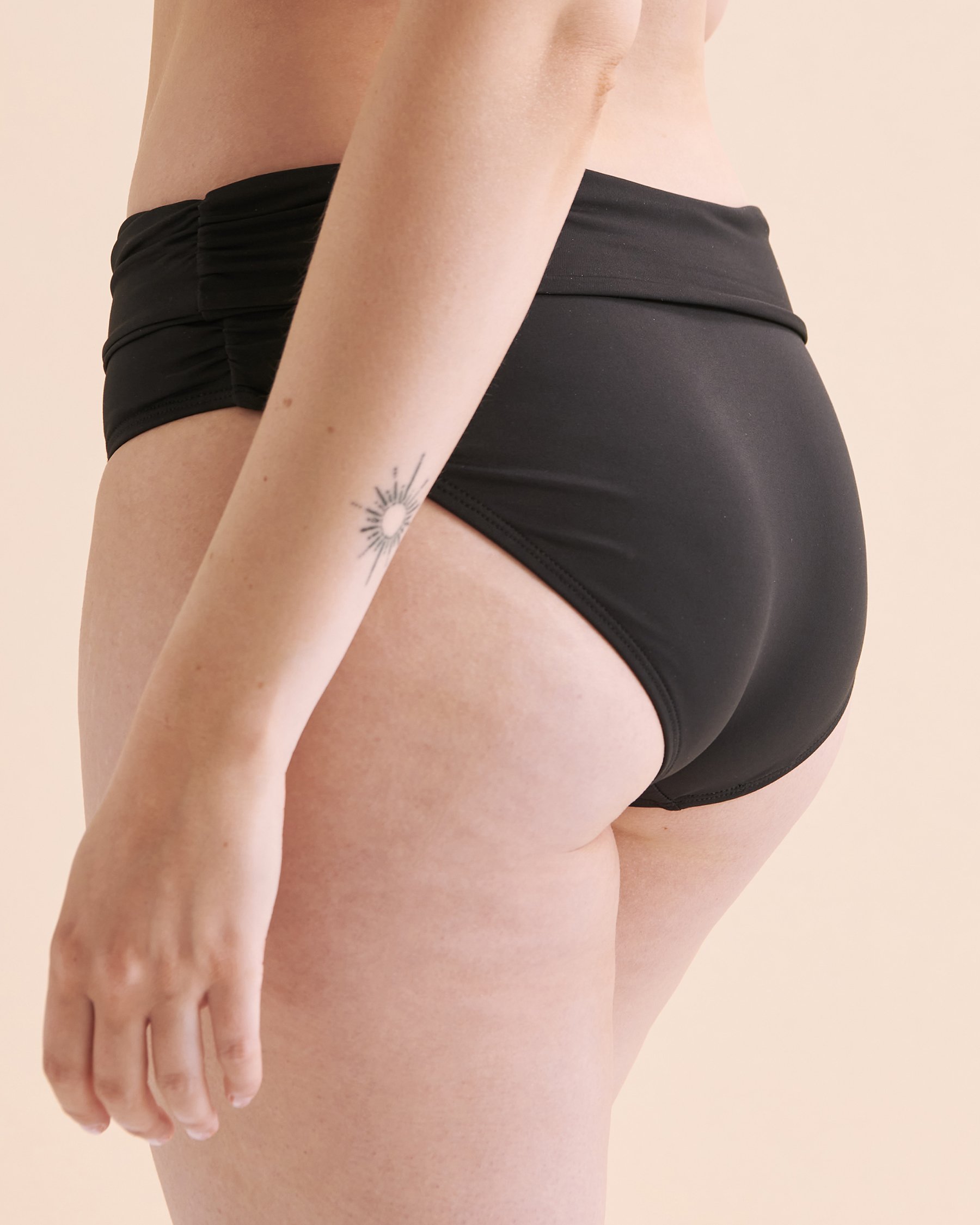 ANNE COLE Bas de bikini taille haute LIVE IN COLOR Noir MYMB36001 - Voir6