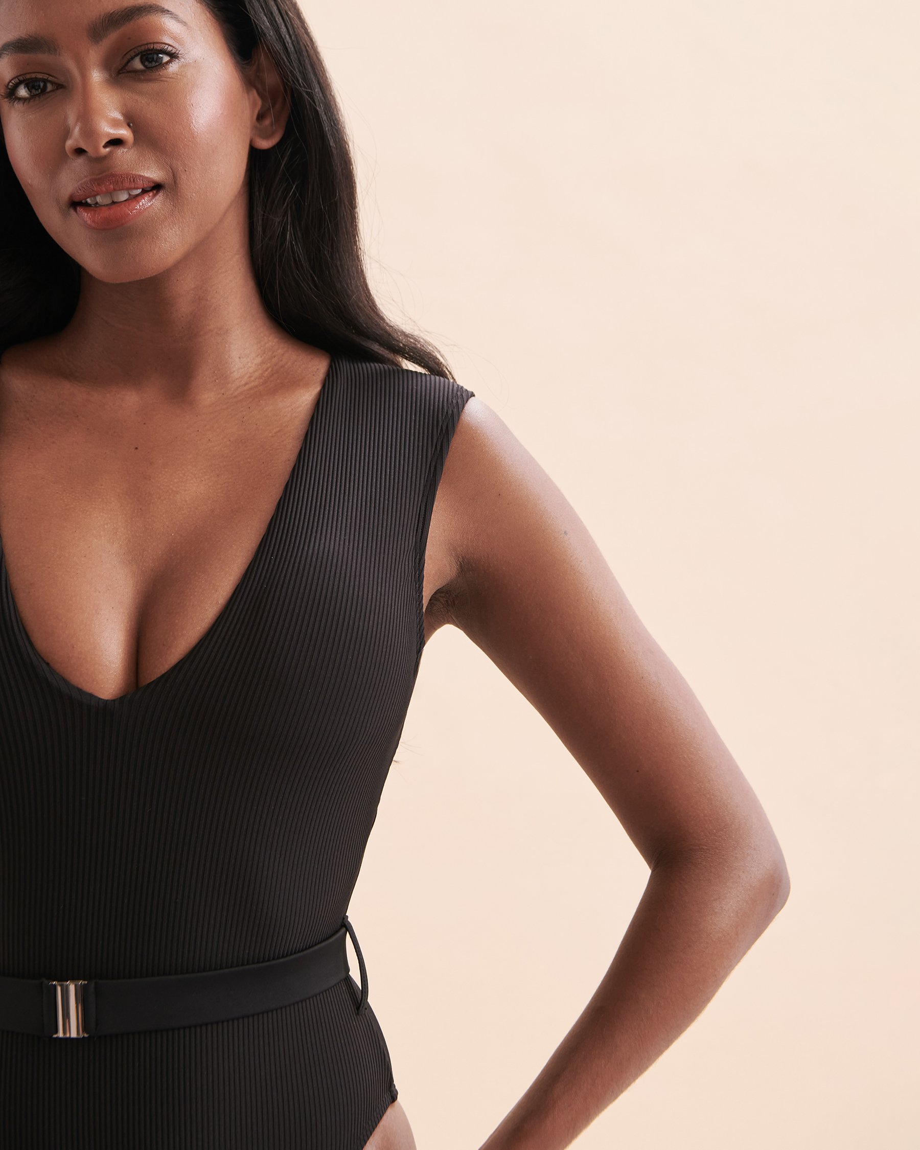 BODY GLOVE Ibiza Ezry Ribbed One-piece Swimsuit Black 39469363 - View3