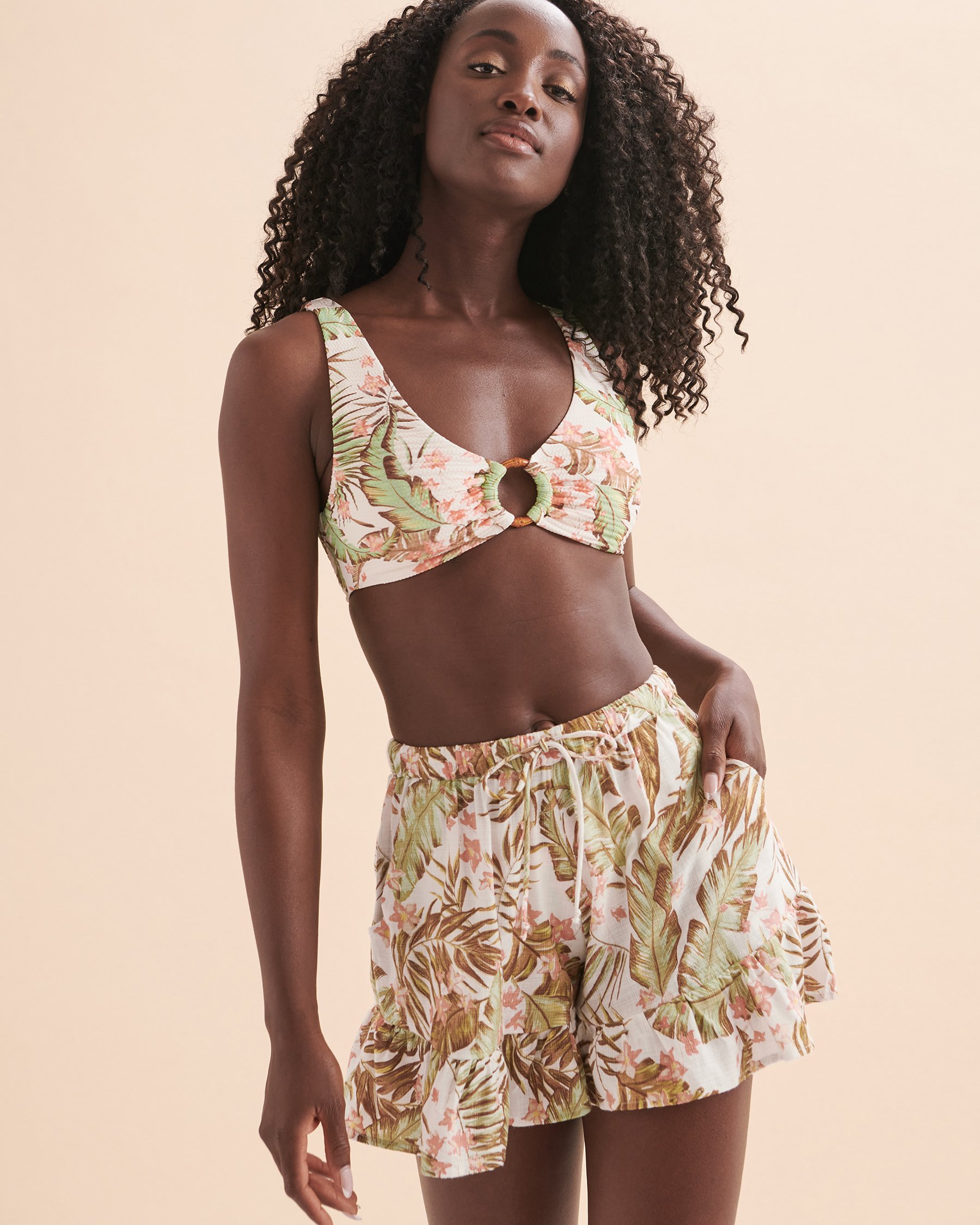 RIP CURL Short La Quinta Blanc cassé 02BWWS - Voir3