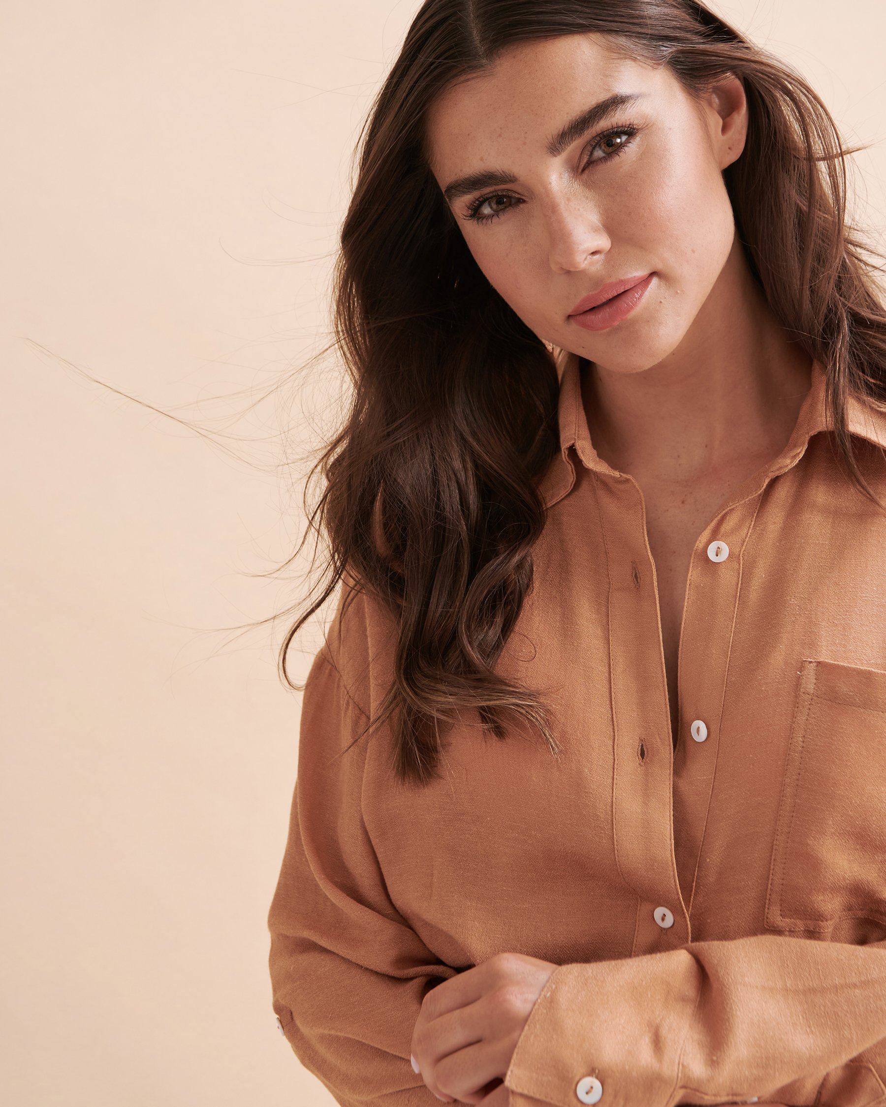 RIP CURL Chemise à manches longues Premium Surf Caramel 024WSH - Voir3