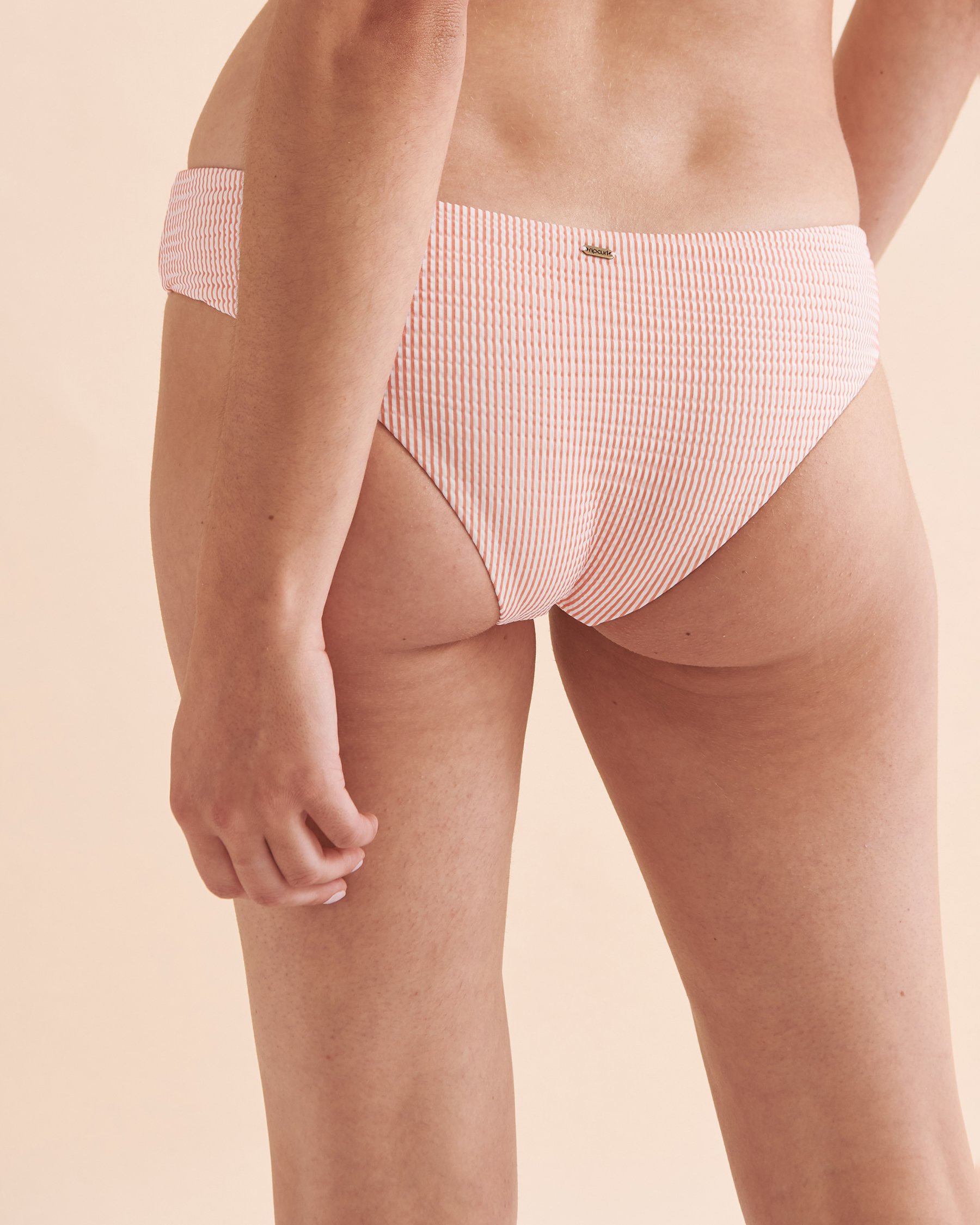 RIP CURL Bas de bikini cheeky La Quinta Corail/Crème 0CWWSW - View2