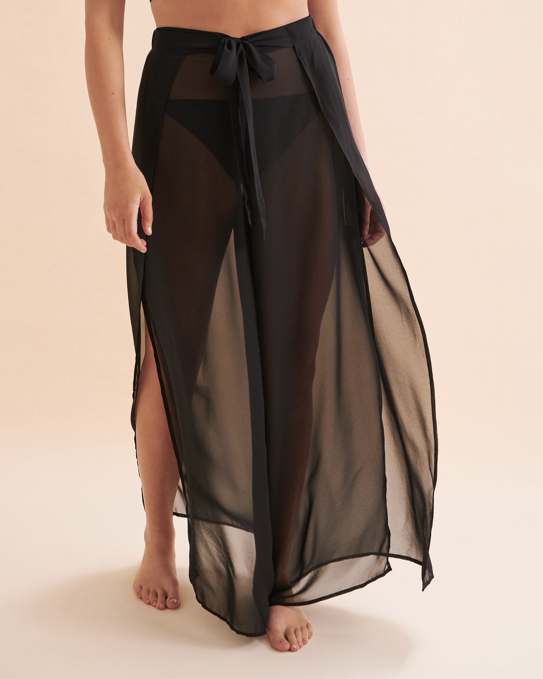 SANTEMARE Pants with Belt Black 02200019 - View3