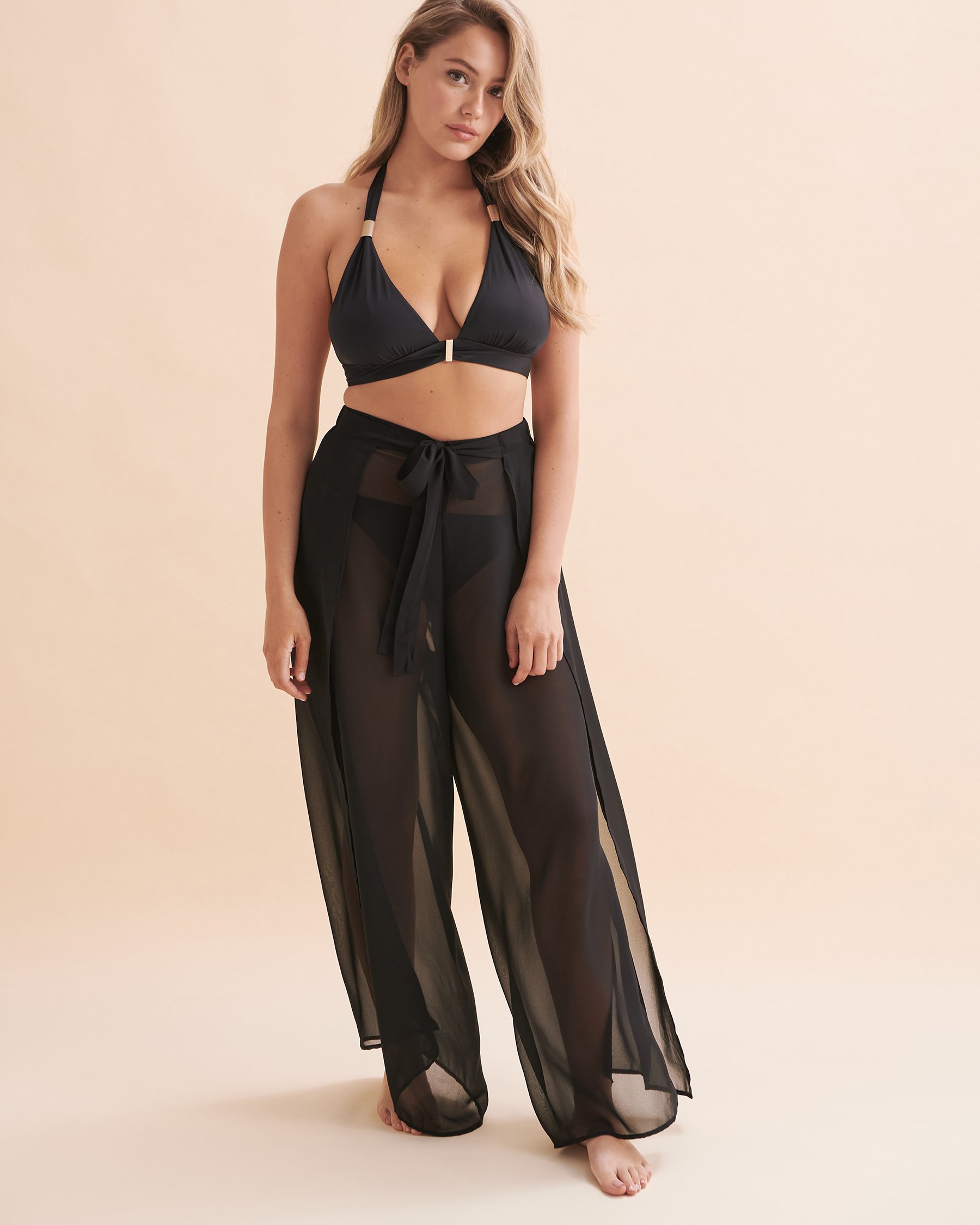 SANTEMARE Pants with Belt Black 02200019 - View5