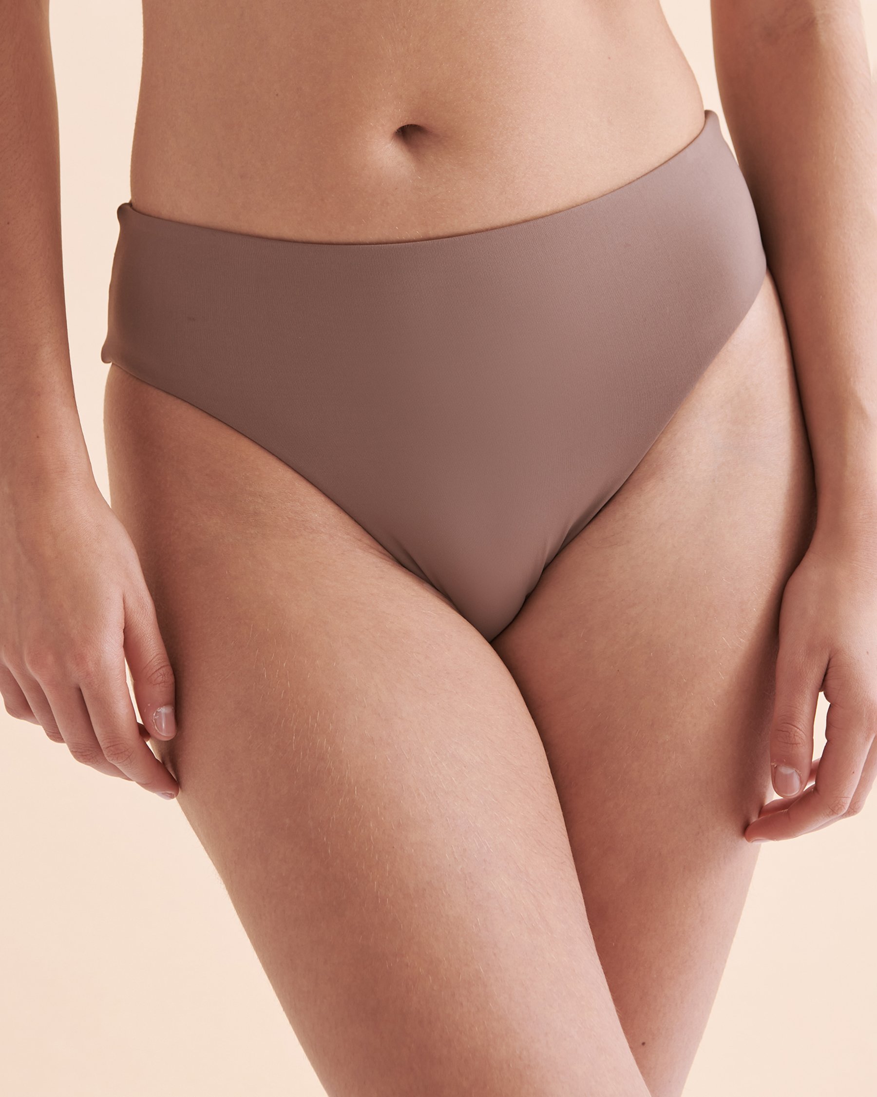 O'NEILL Bas de bikini taille haute Max Saltwater Solids Taupe foncé SP4474086B - Voir1
