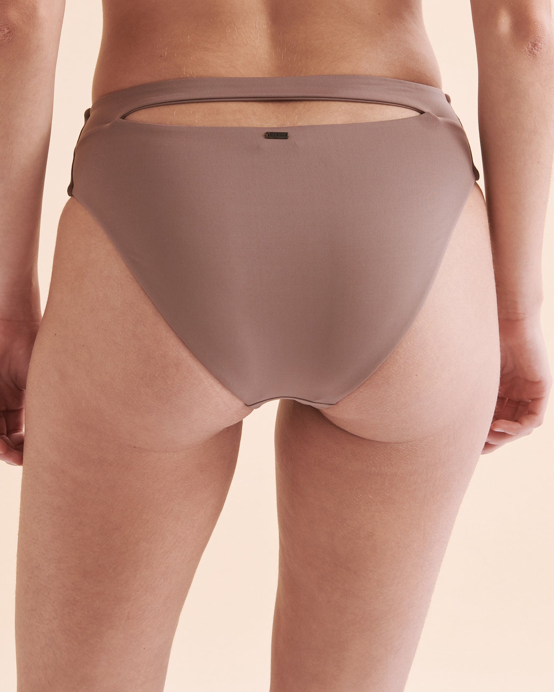 O'NEILL Bas de bikini taille haute Max Saltwater Solids Taupe foncé SP4474086B - Voir3