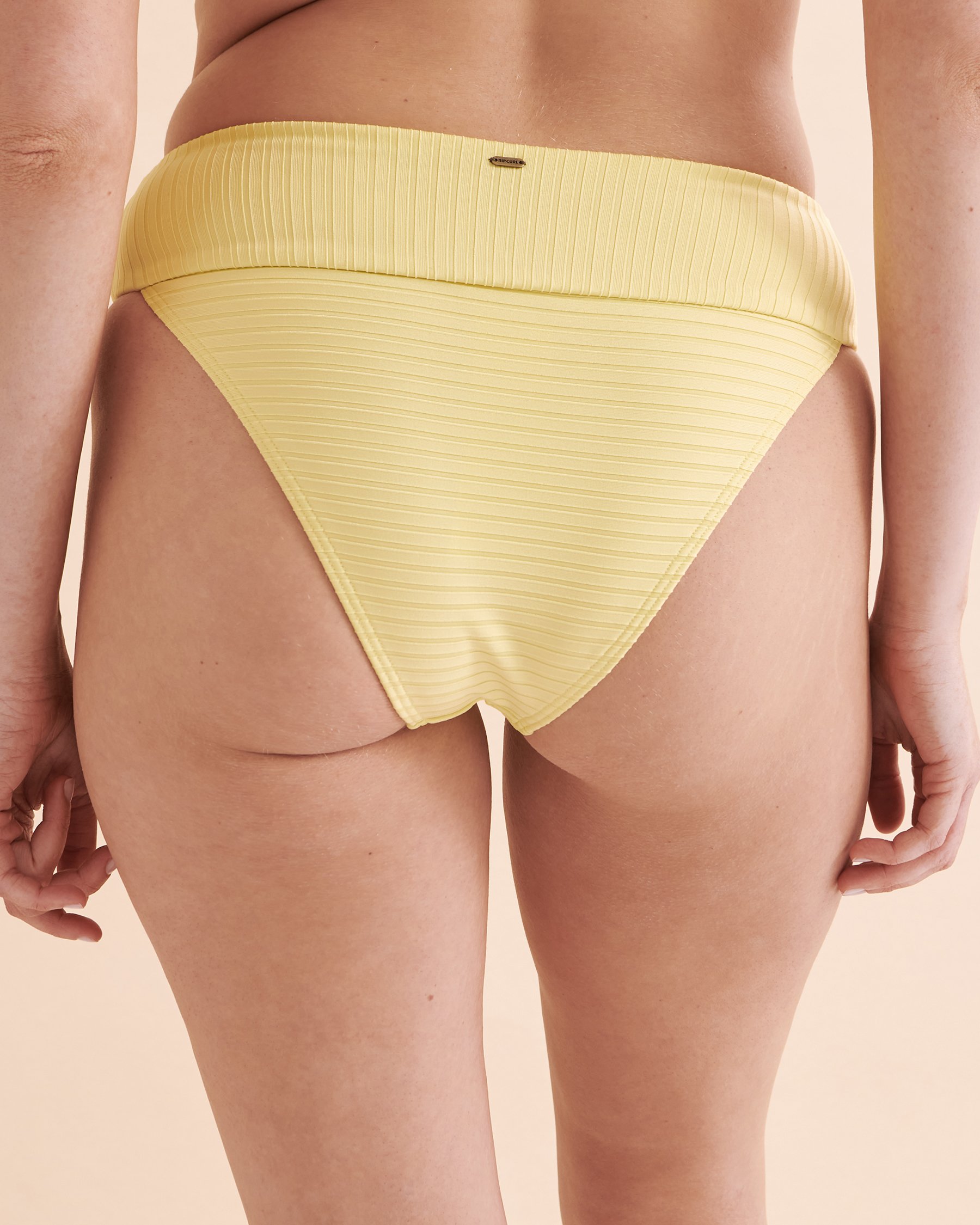 RIP CURL Premium Surf High Waist Cheeky Bikini Bottom Bright Yellow 0BSWSW - View2