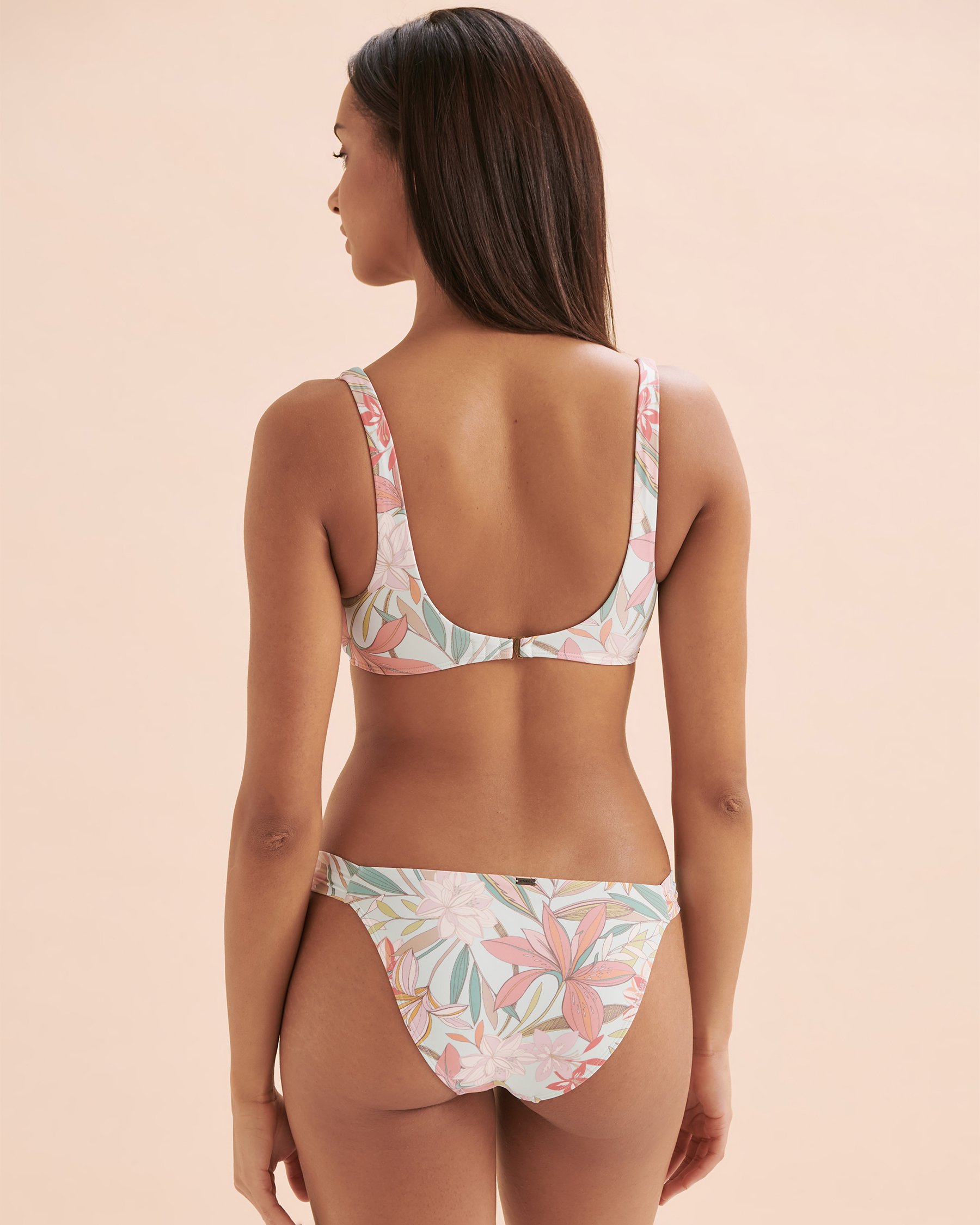 O'NEILL Dalia Floral Popoyo Bralette Bikini Top Light Tropical Flowers SP4474043T - View2
