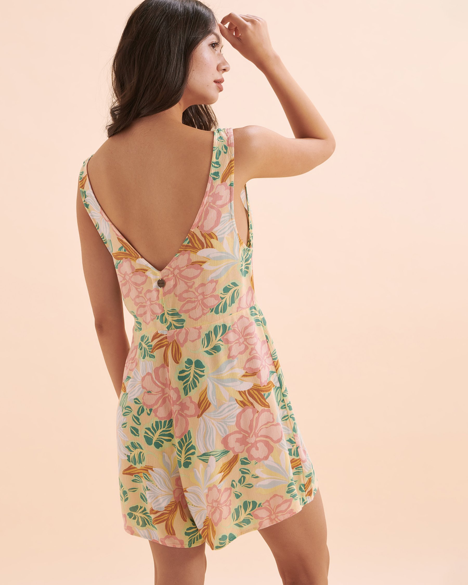 RIP CURL Follow The Sun Sleeveless Romper Light Orange 00RWRO - View2